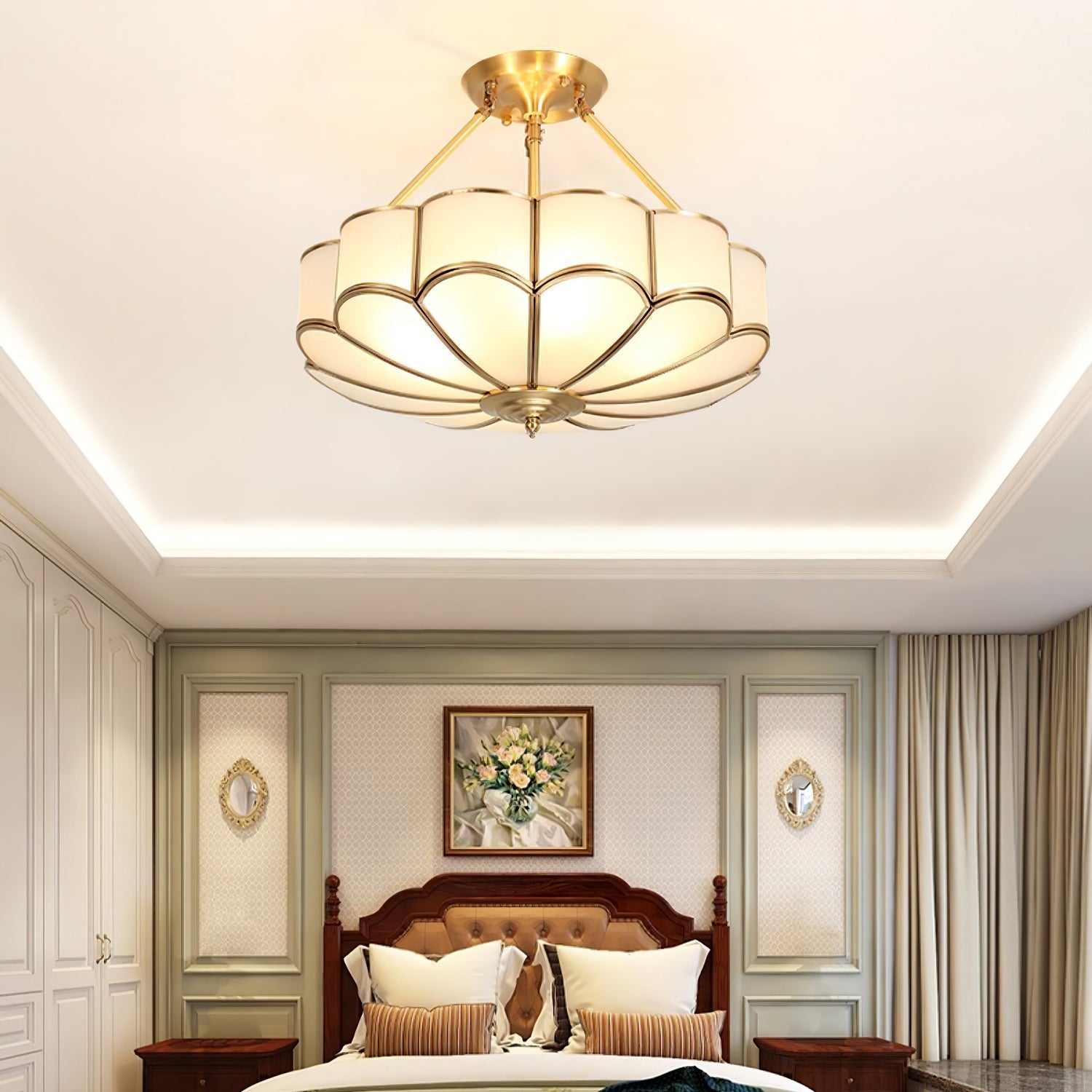 Flower Shape Glass Ceiling Light - Blowlighting