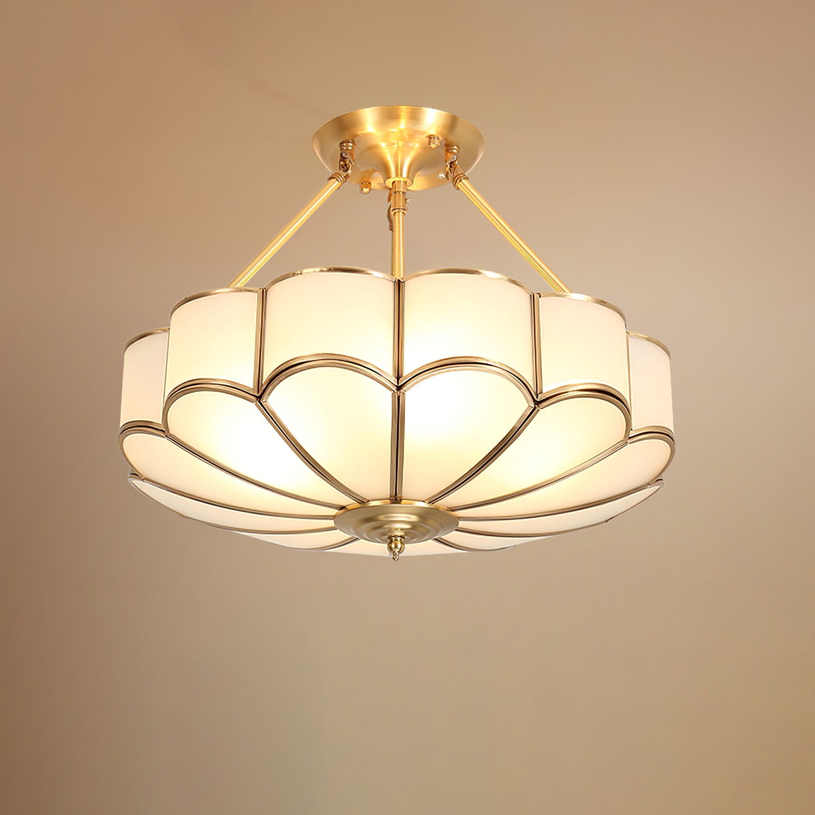 Flower Shape Glass Ceiling Light - Blowlighting