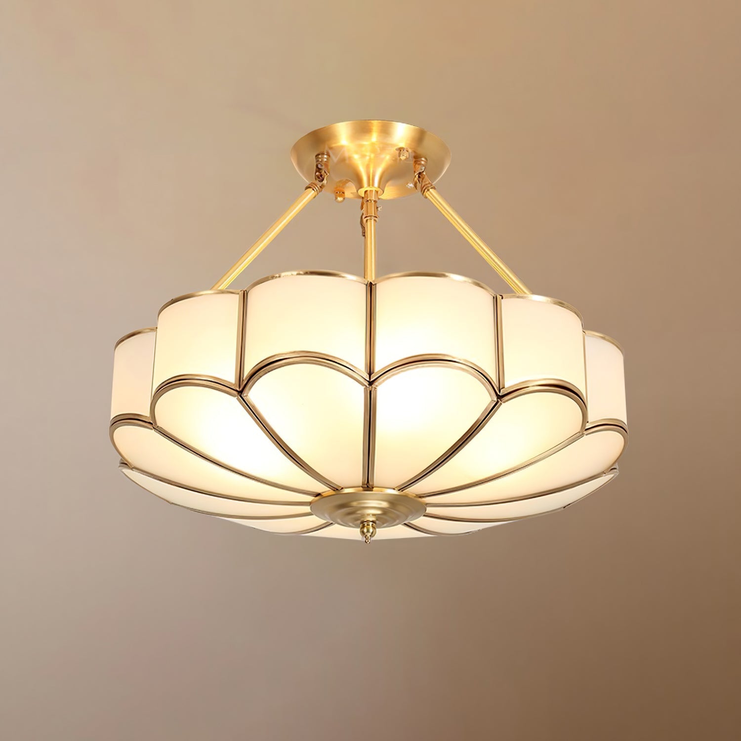 Flower Shape Glass Ceiling Light - Blowlighting