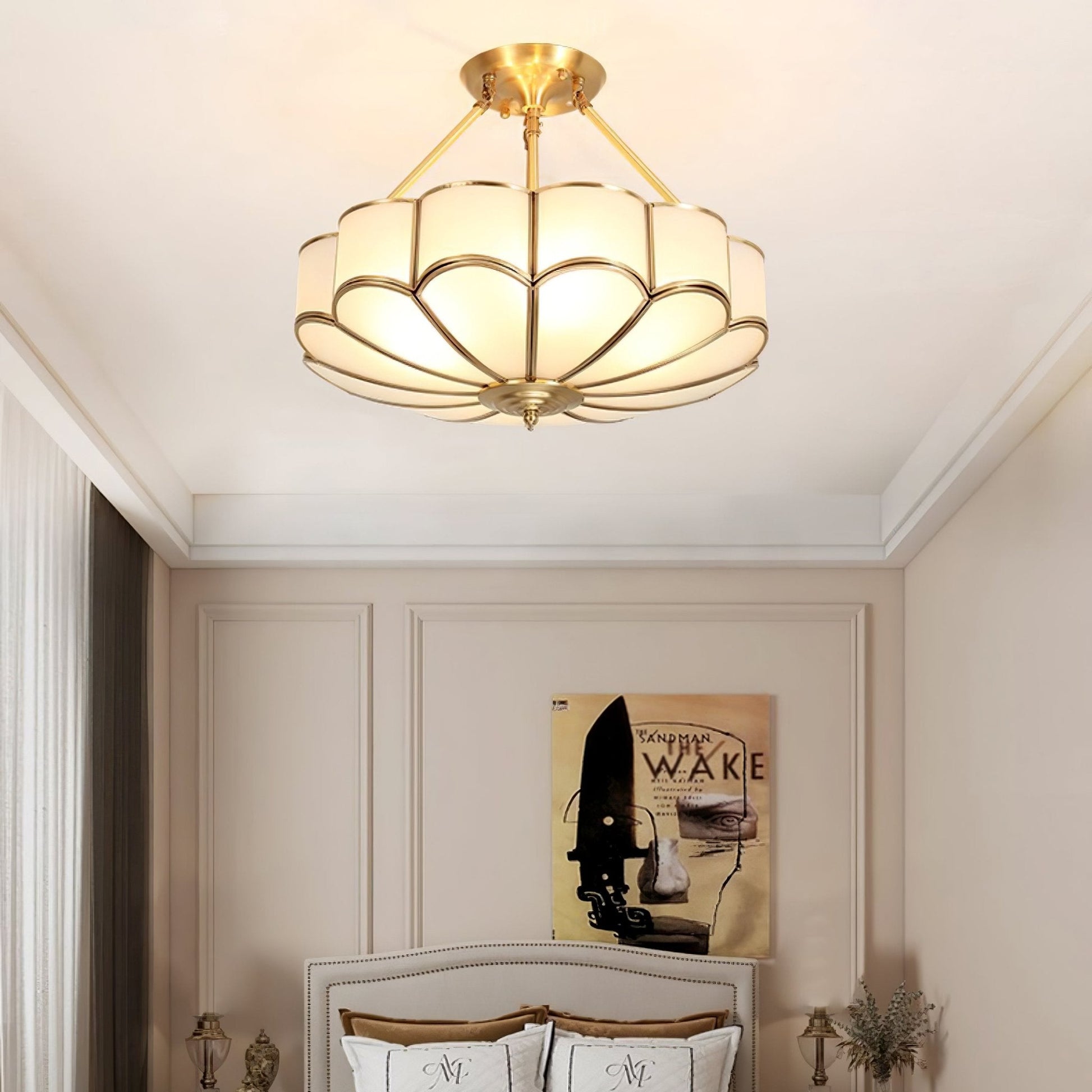 Flower Shape Glass Ceiling Light - Blowlighting