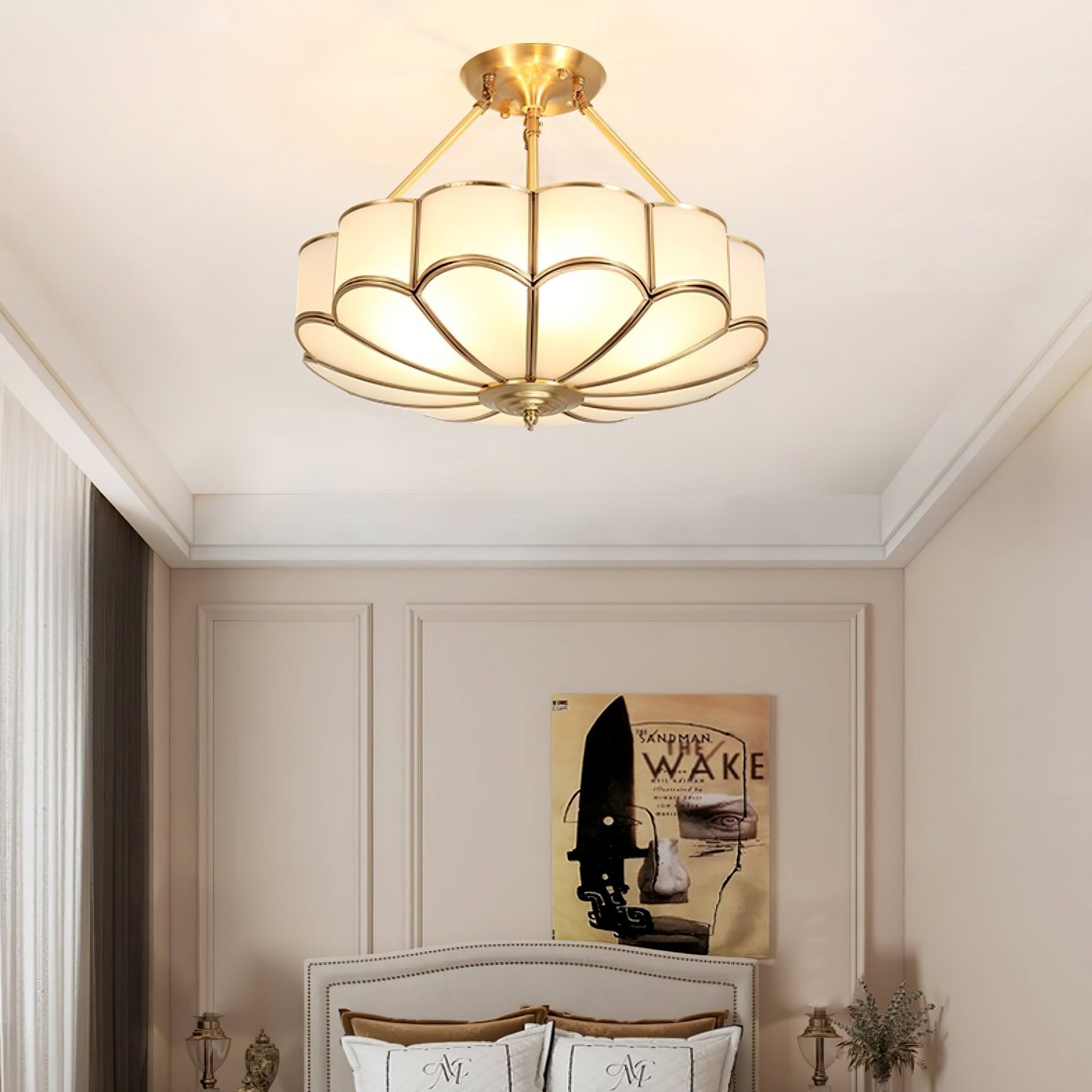 Flower Shape Glass Ceiling Light - Blowlighting