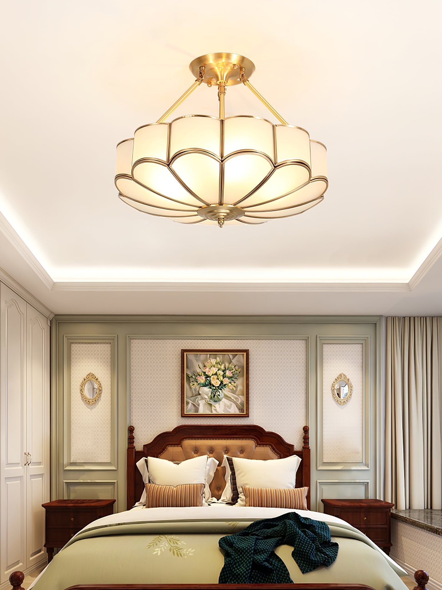 Flower Shape Glass Ceiling Light - Blowlighting