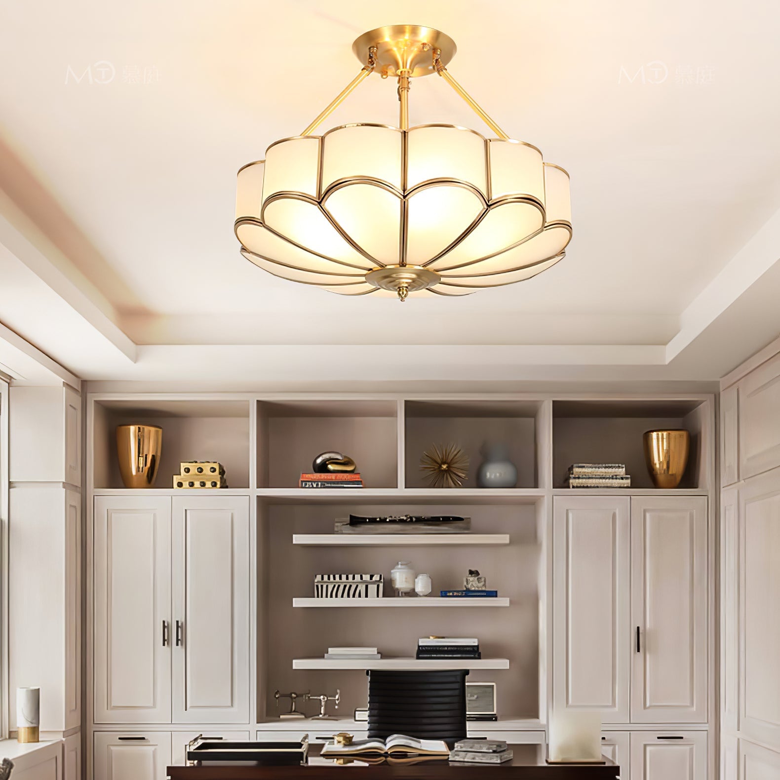 Flower Shape Glass Ceiling Light - Blowlighting