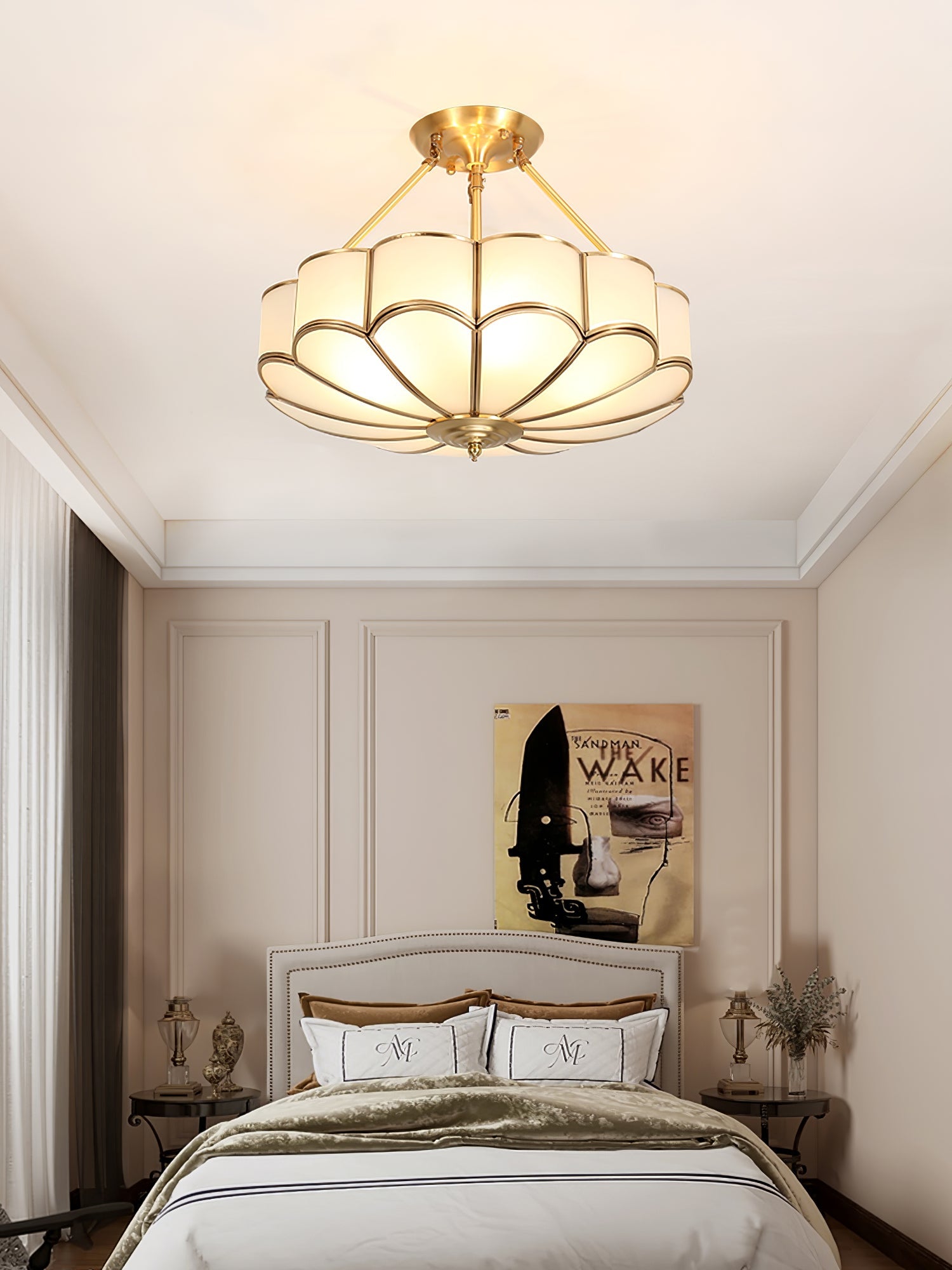 Flower Shape Glass Ceiling Light - Blowlighting