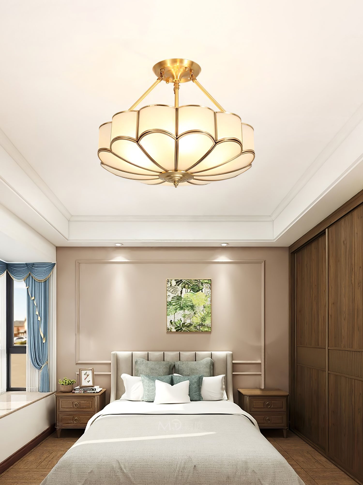 Flower Shape Glass Ceiling Light - Blowlighting