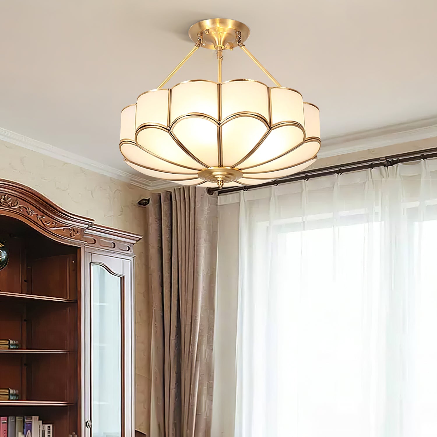 Flower Shape Glass Ceiling Light - Blowlighting