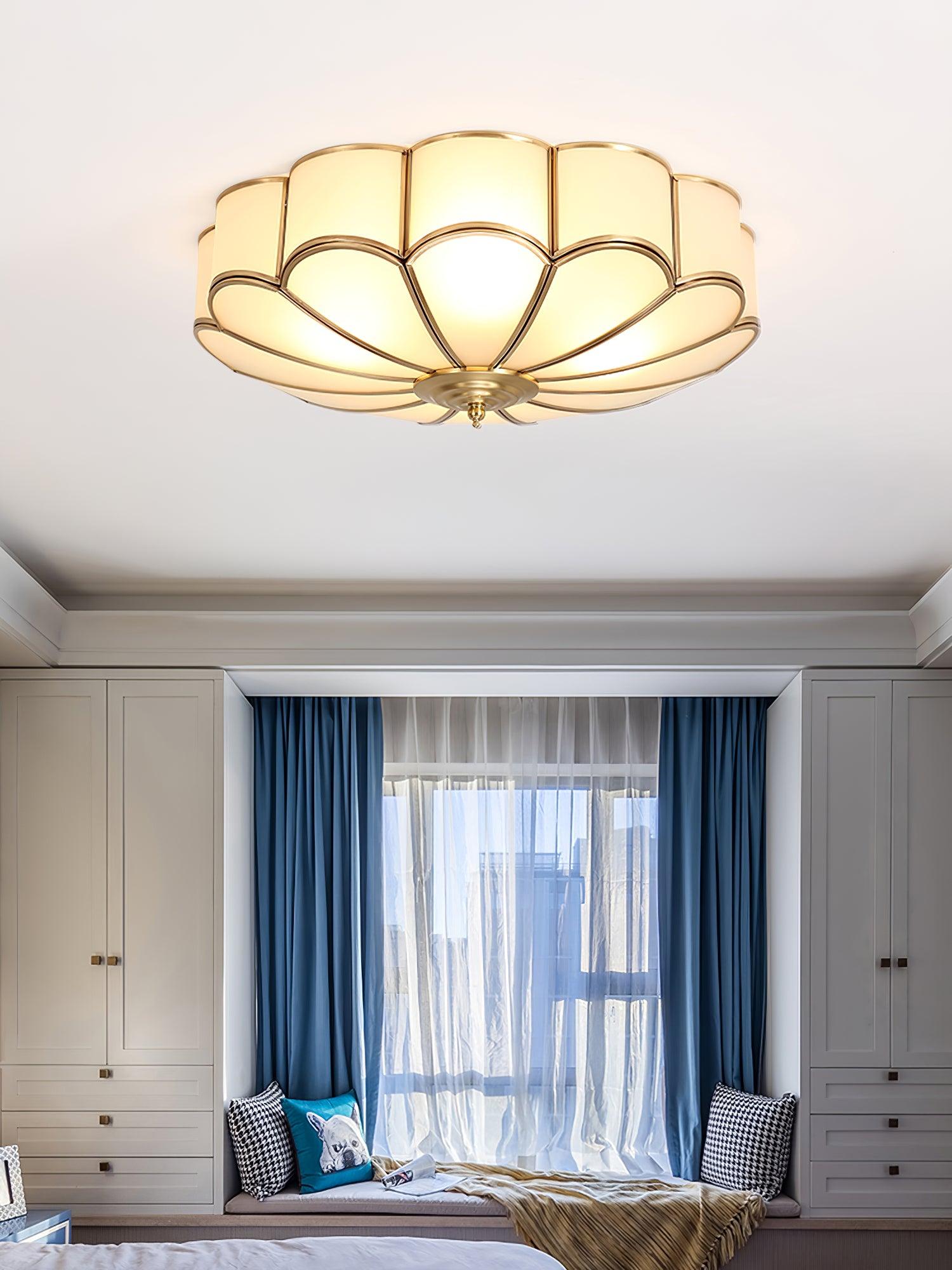 Flower Shape Glass Recessed Ceiling Light - Blowlighting