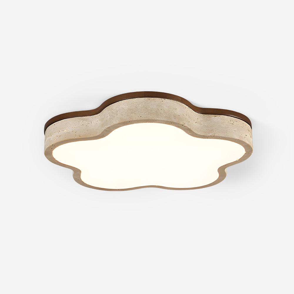 Fluffy Scandinavian Travertine Ceiling Light