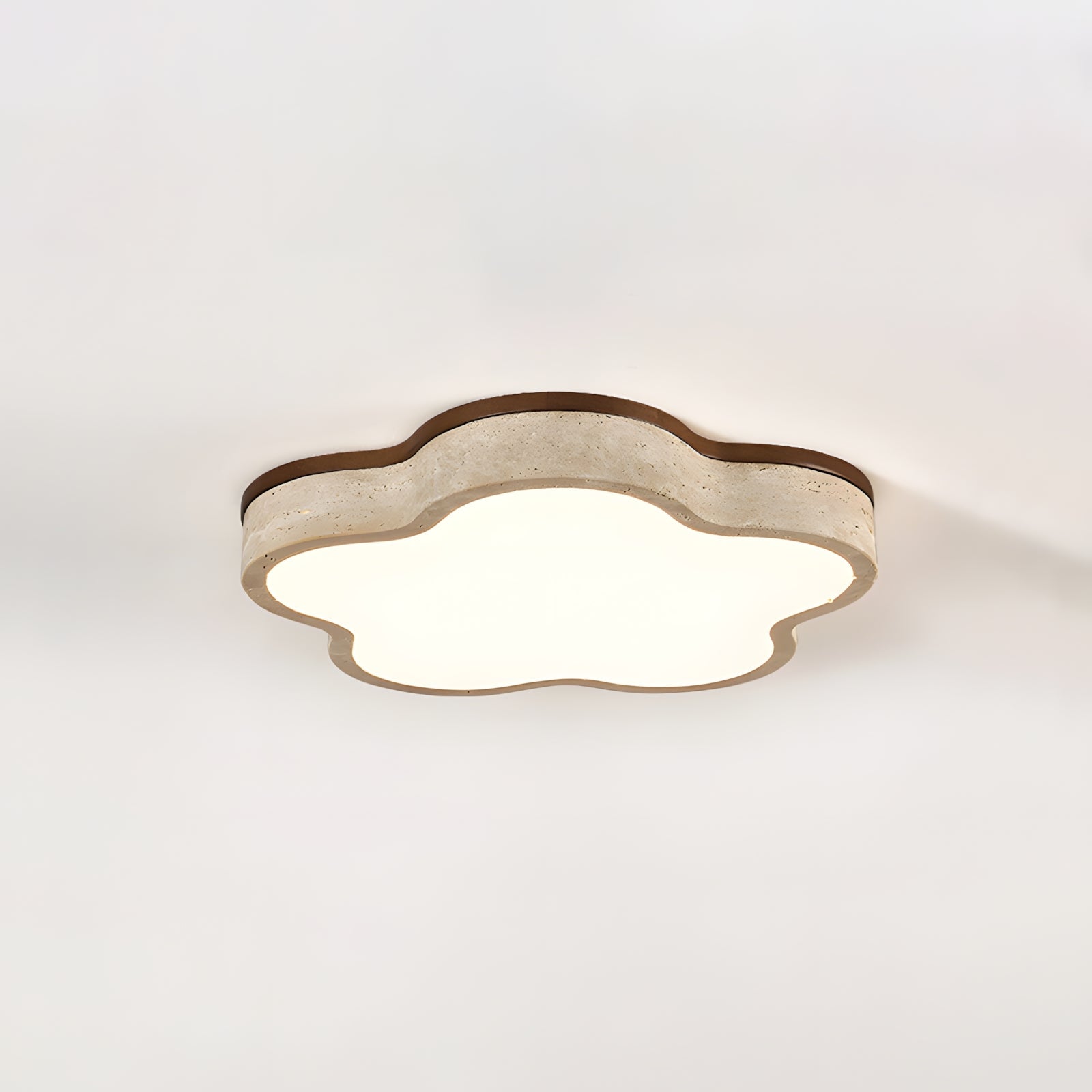 Fluffy Scandinavian Travertine Ceiling Light