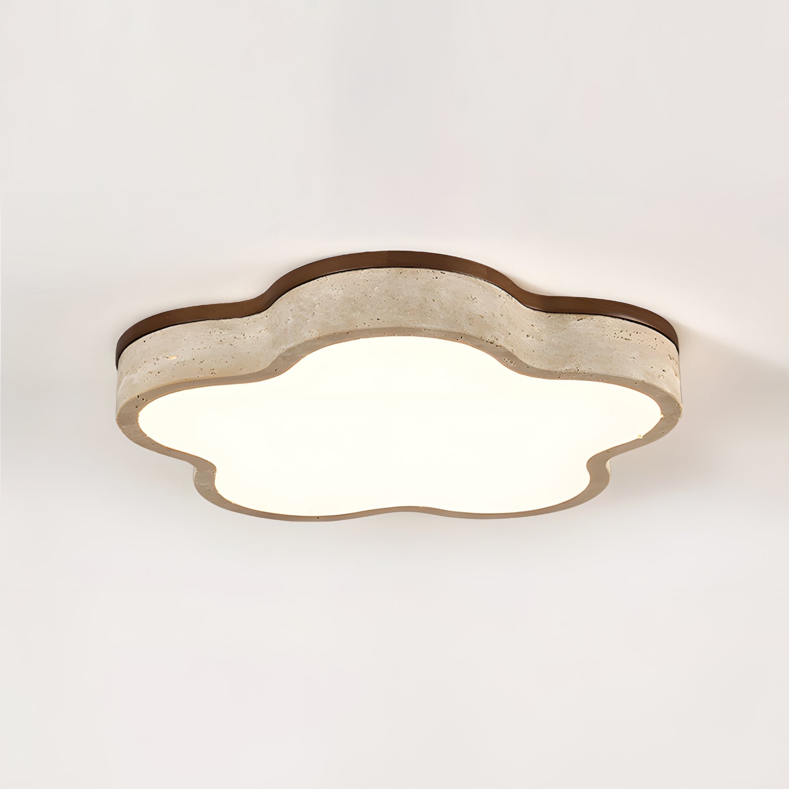 Fluffy Scandinavian Travertine Ceiling Light