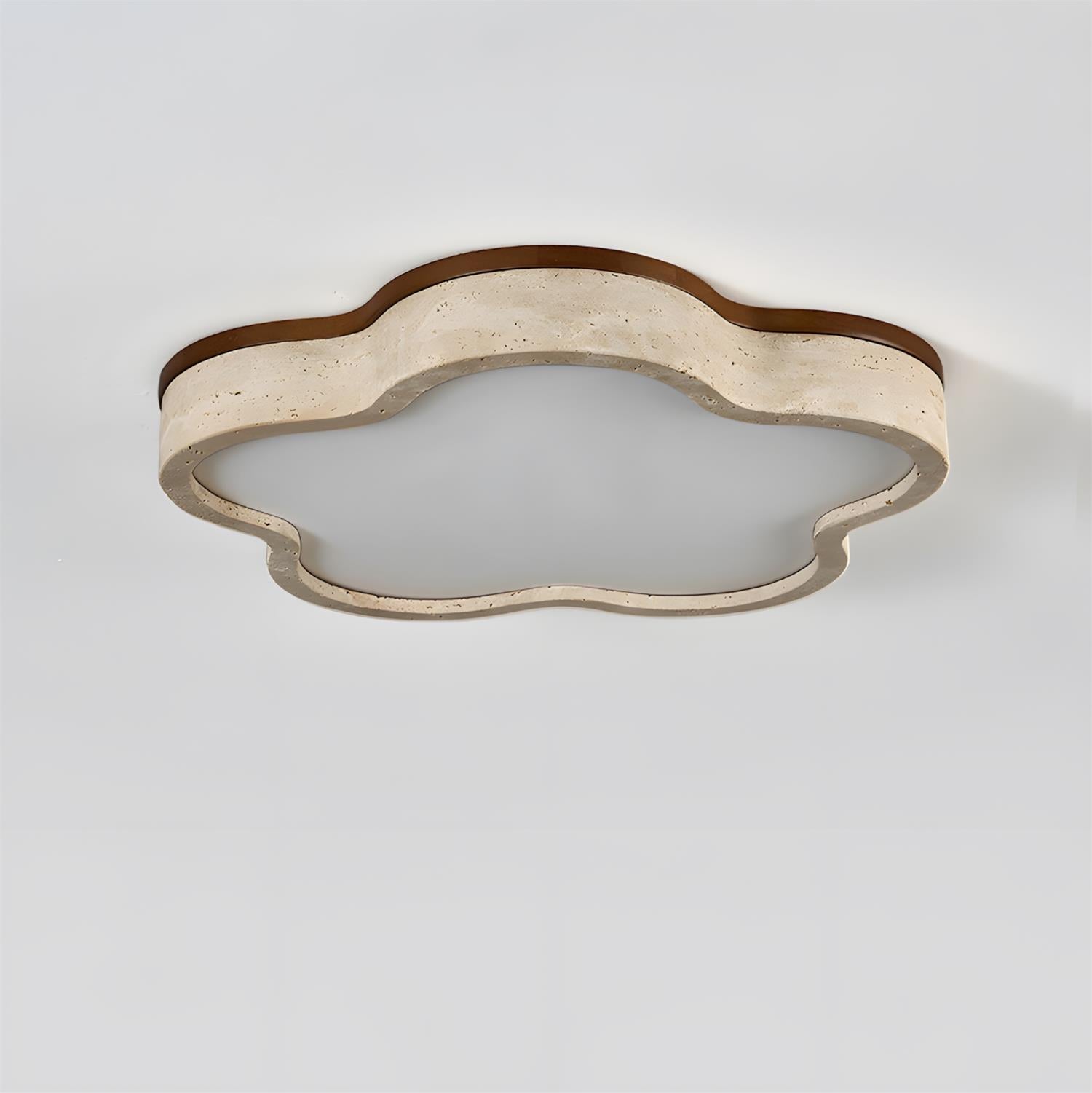 Fluffy Scandinavian Travertine Ceiling Light