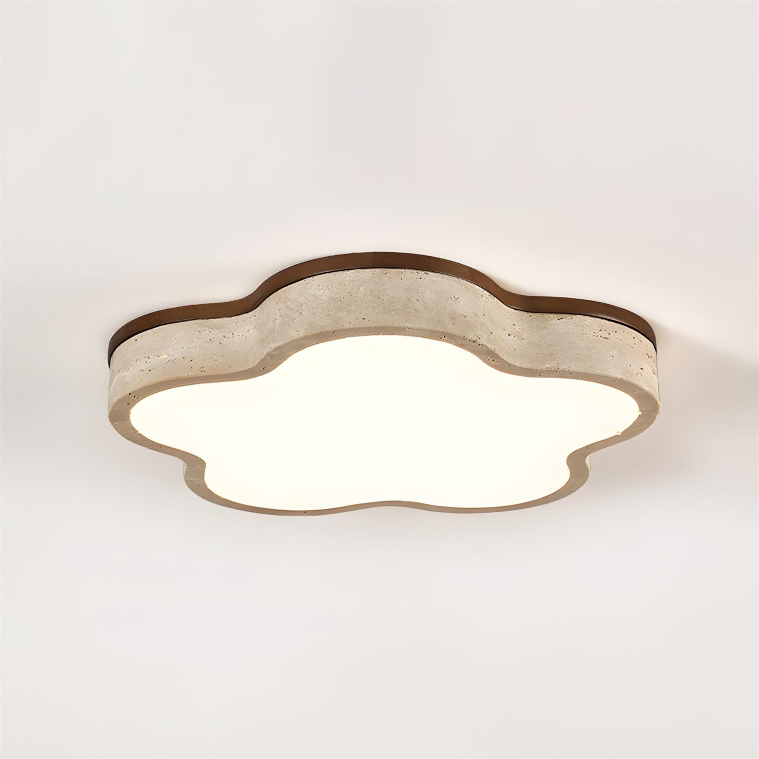 Fluffy Scandinavian Travertine Ceiling Light