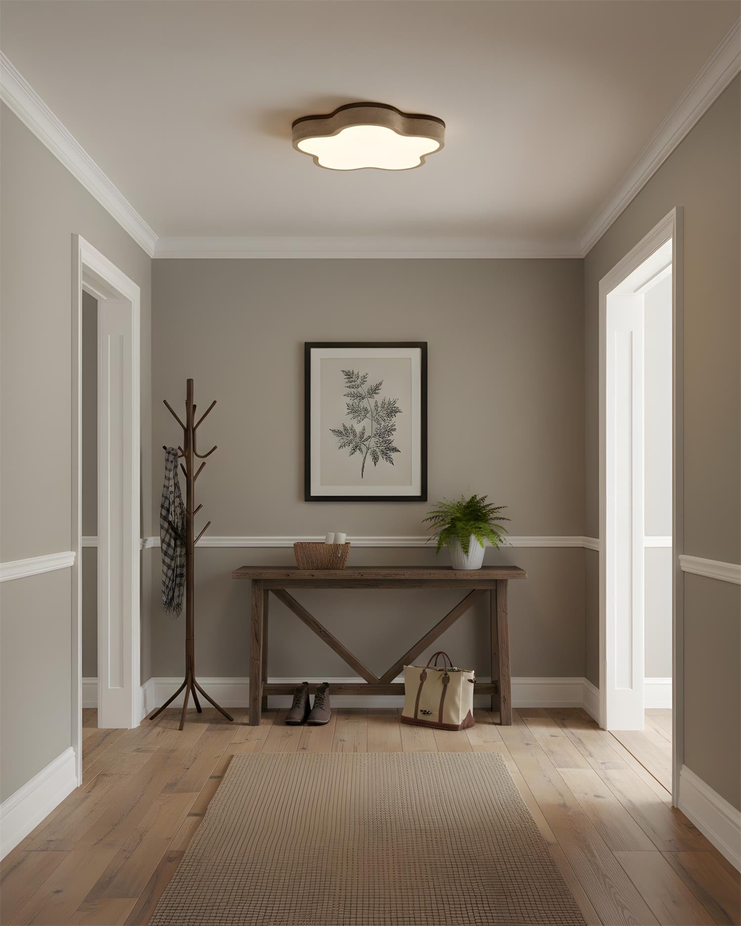 Fluffy Scandinavian Travertine Ceiling Light
