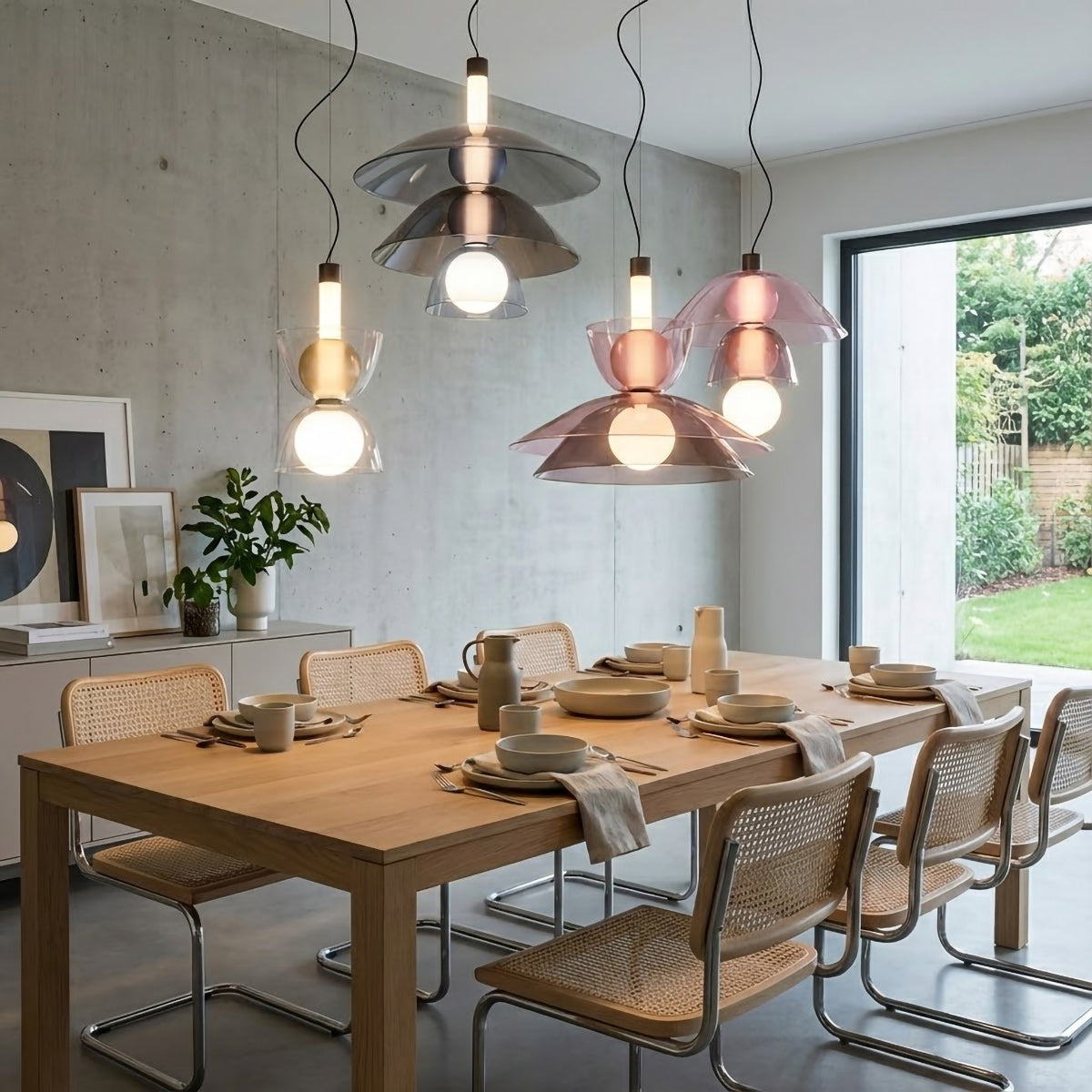 Flume Modern Glass Pendant Light