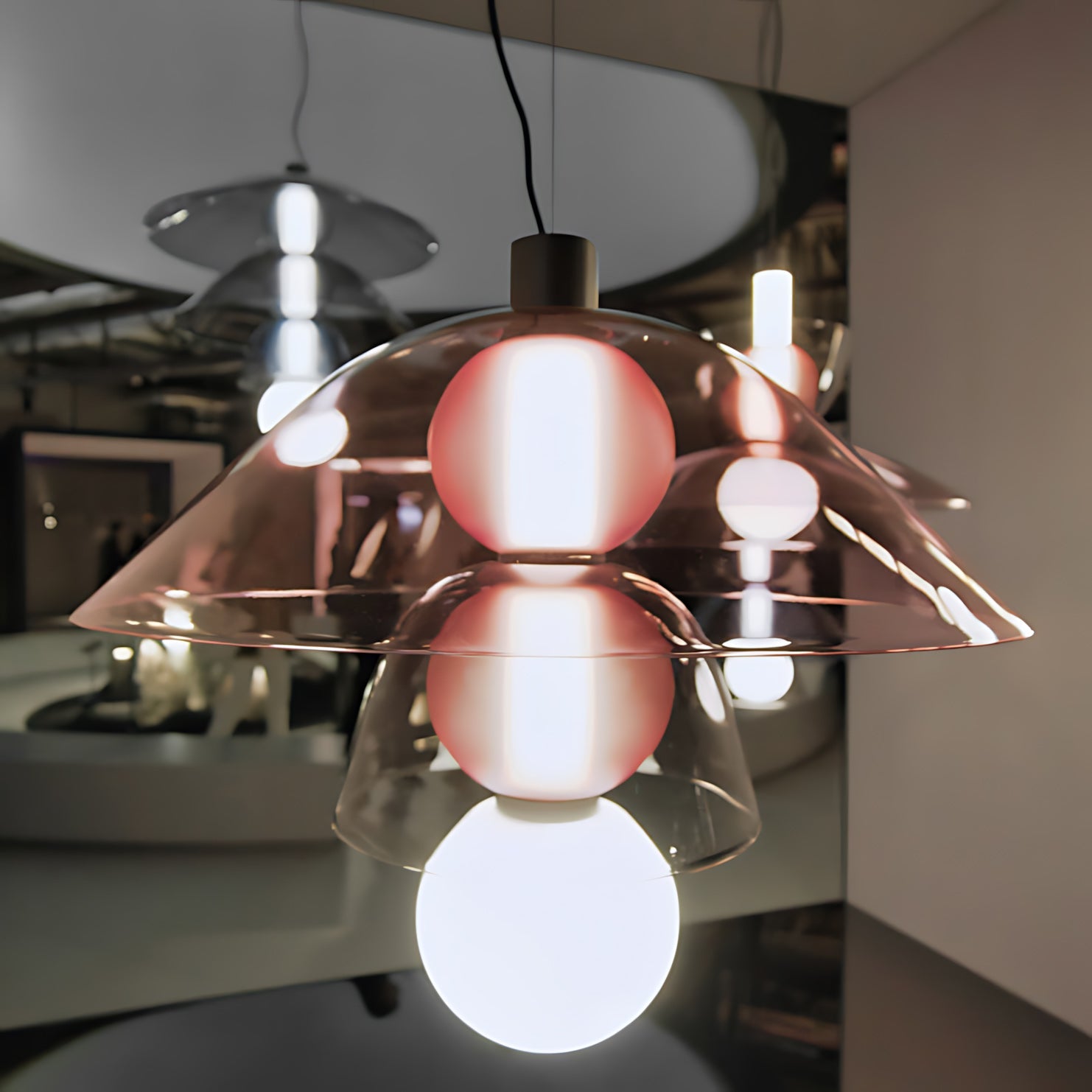 Flume Modern Glass Pendant Light