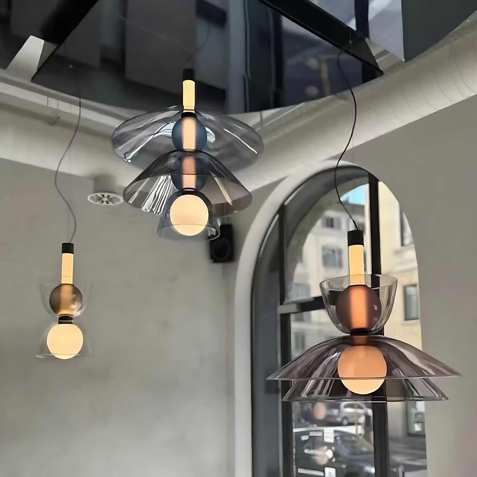 Flume Modern Glass Pendant Light