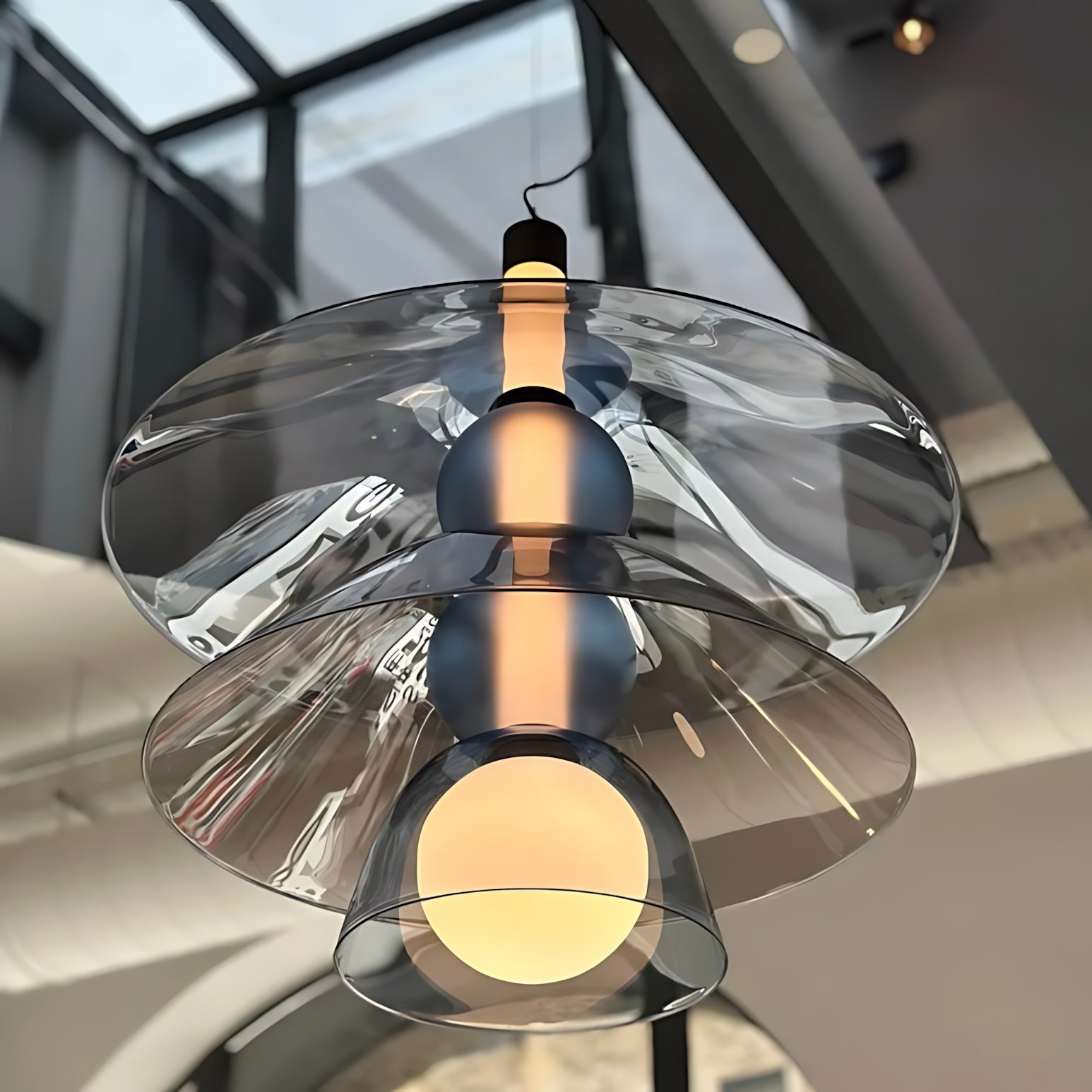 Flume Modern Glass Pendant Light
