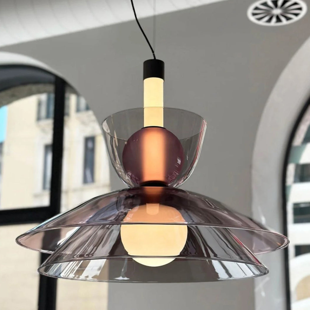 Flume Modern Glass Pendant Light