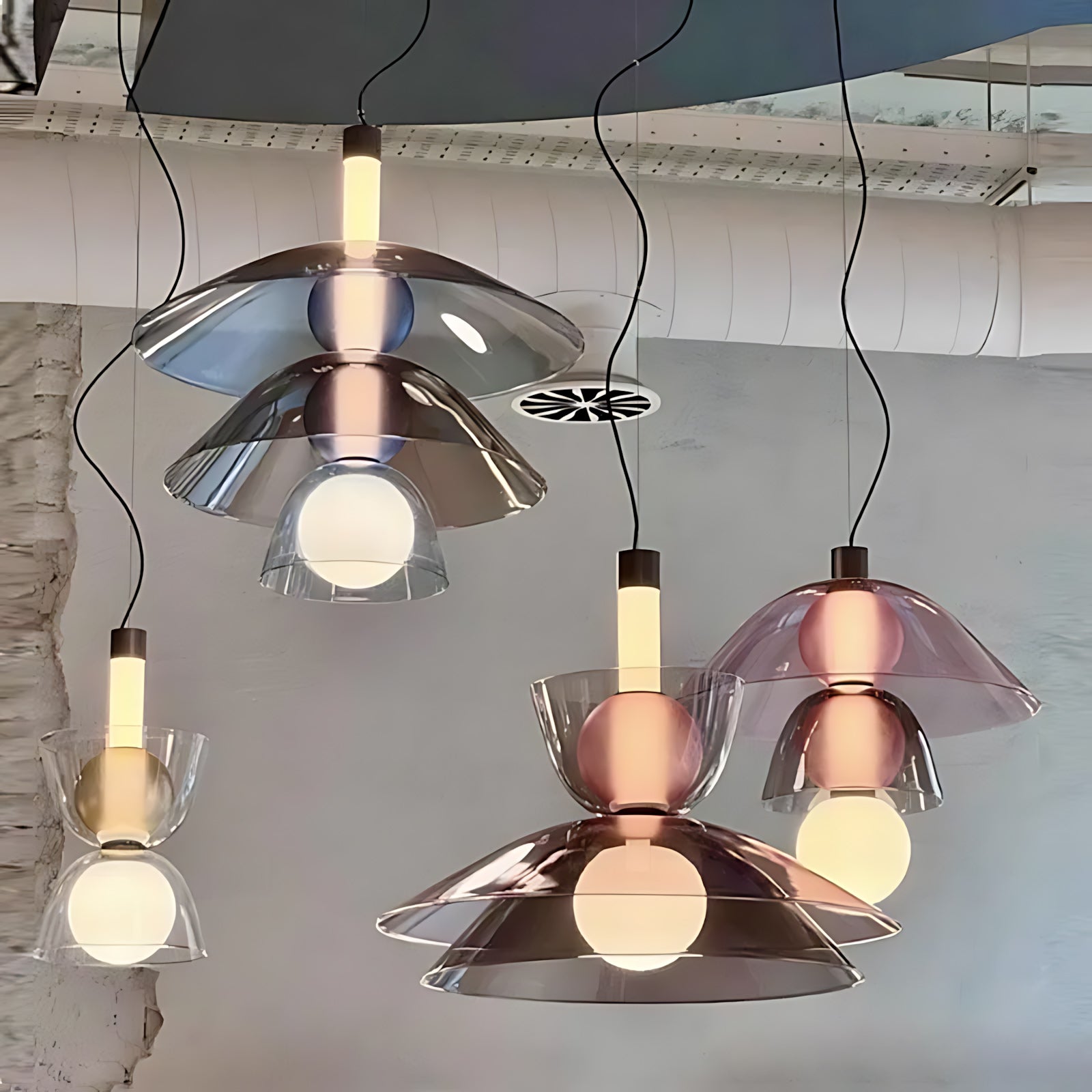 Flume Modern Glass Pendant Light