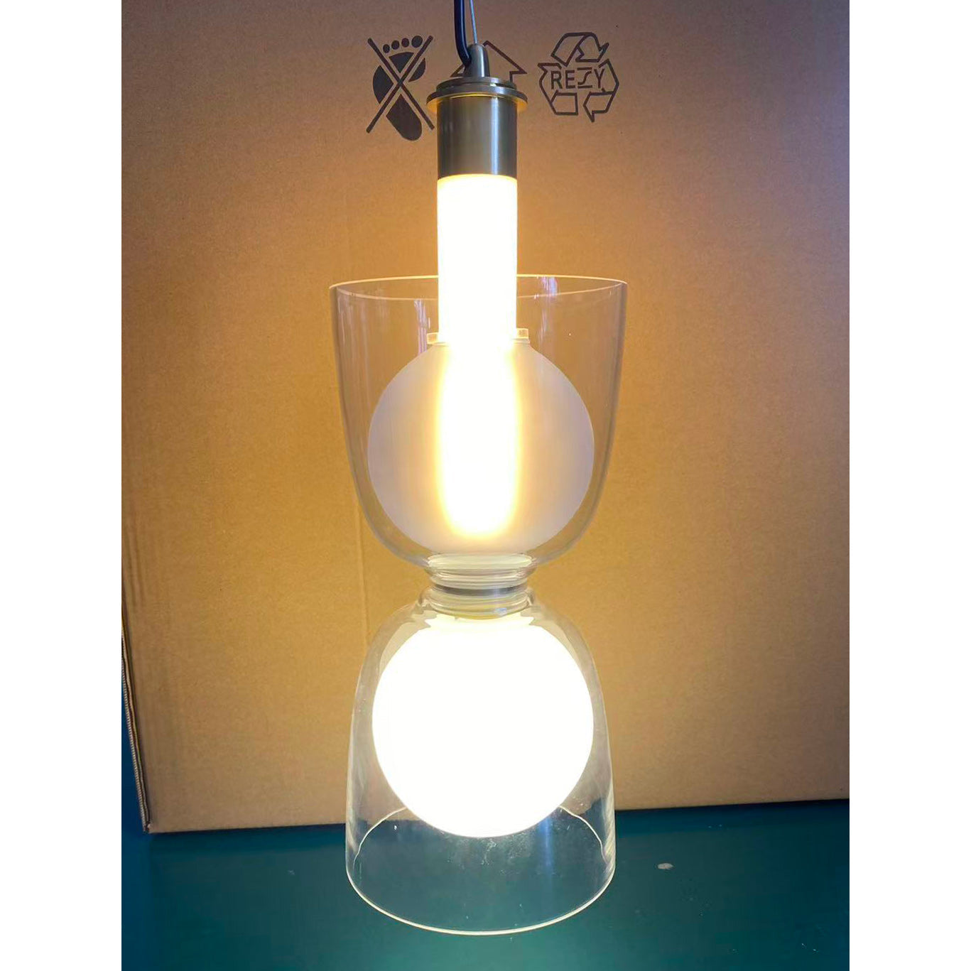 Flume Modern Glass Pendant Light