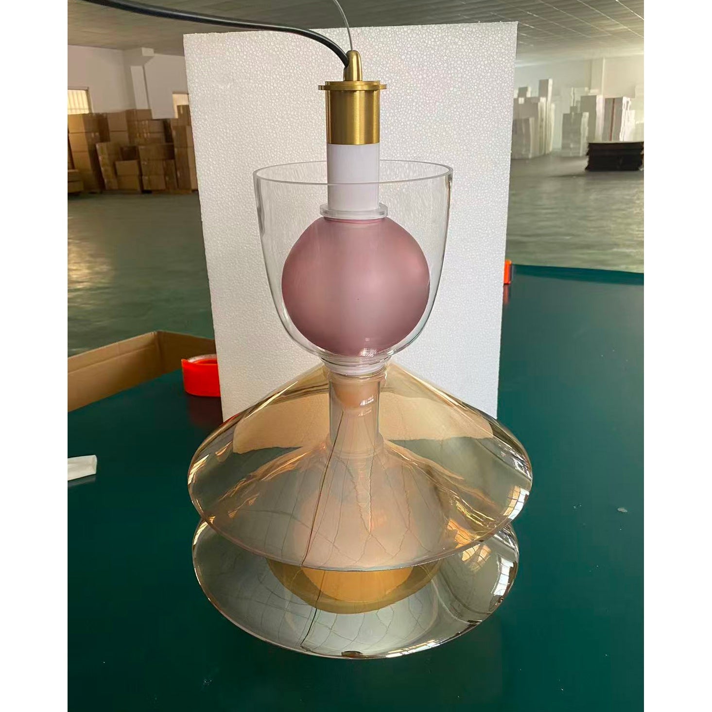 Flume Modern Glass Pendant Light