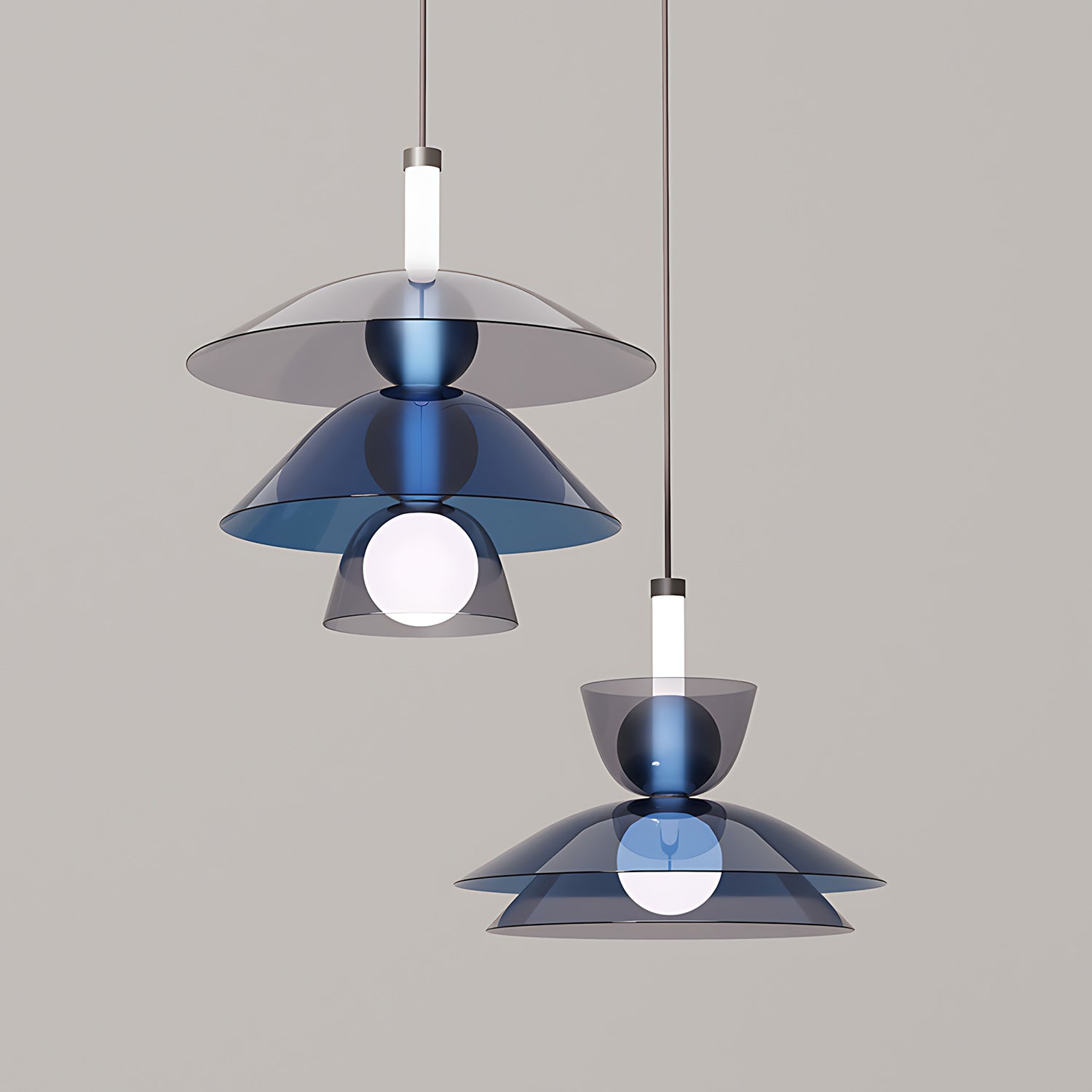 Flume Modern Glass Pendant Light