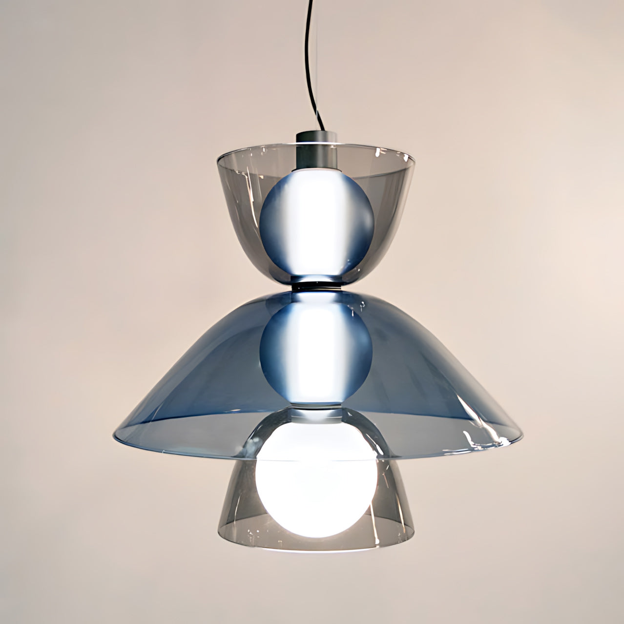 Flume Modern Glass Pendant Light
