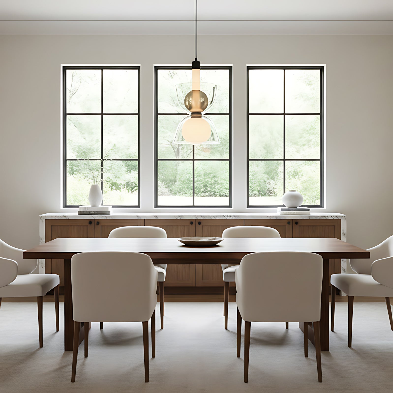 Flume Modern Glass Pendant Light