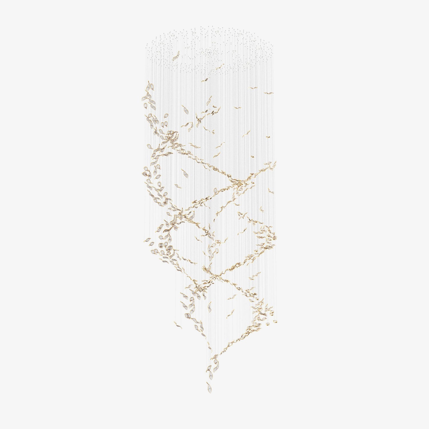 Lustra Chandelier Cascading Leaf Luxe - Blowlighting