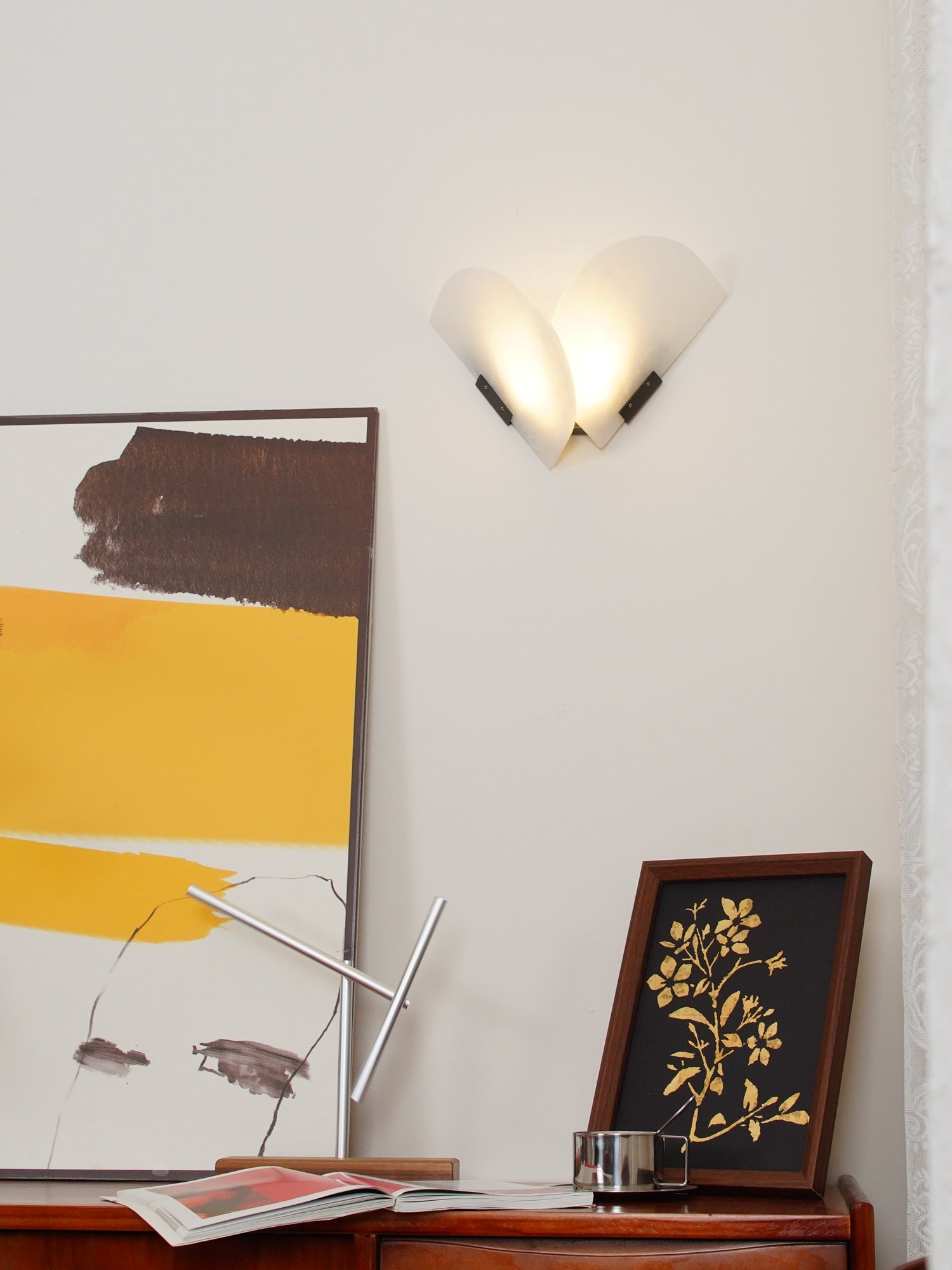 Cevelaris Heart Alabaster Wall Light - Blowlighting