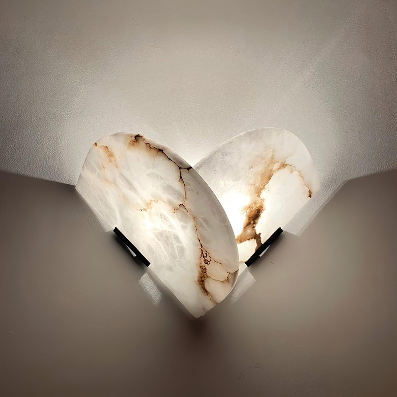 Cevelaris Heart Alabaster Wall Light - Blowlighting