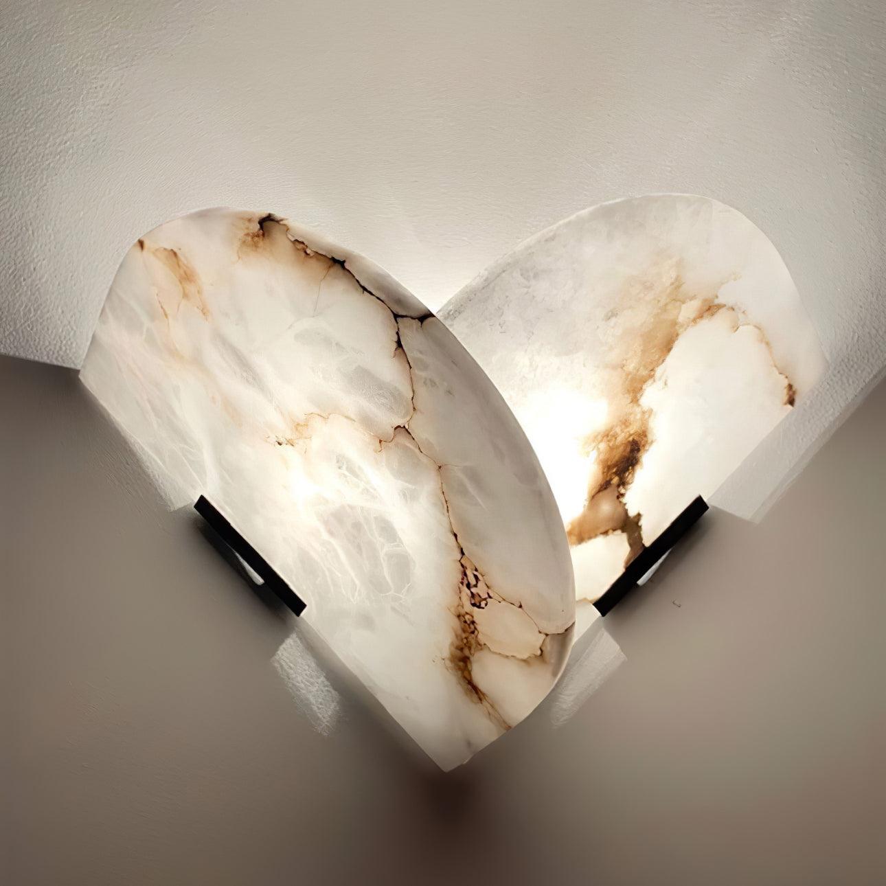 Cevelaris Heart Alabaster Wall Light - Blowlighting