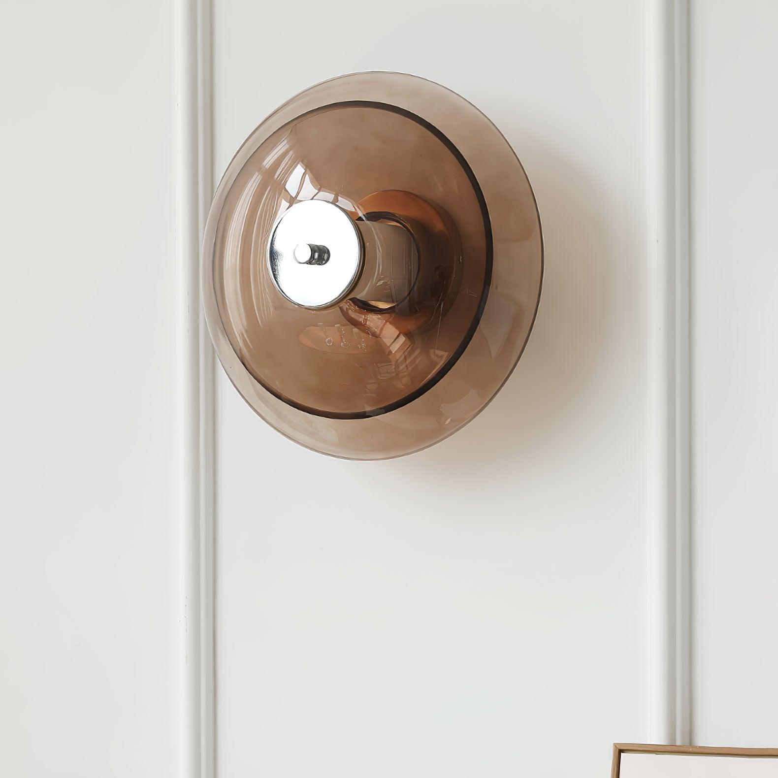 Flying Saucer Chrome Wall Light - Blowlighting