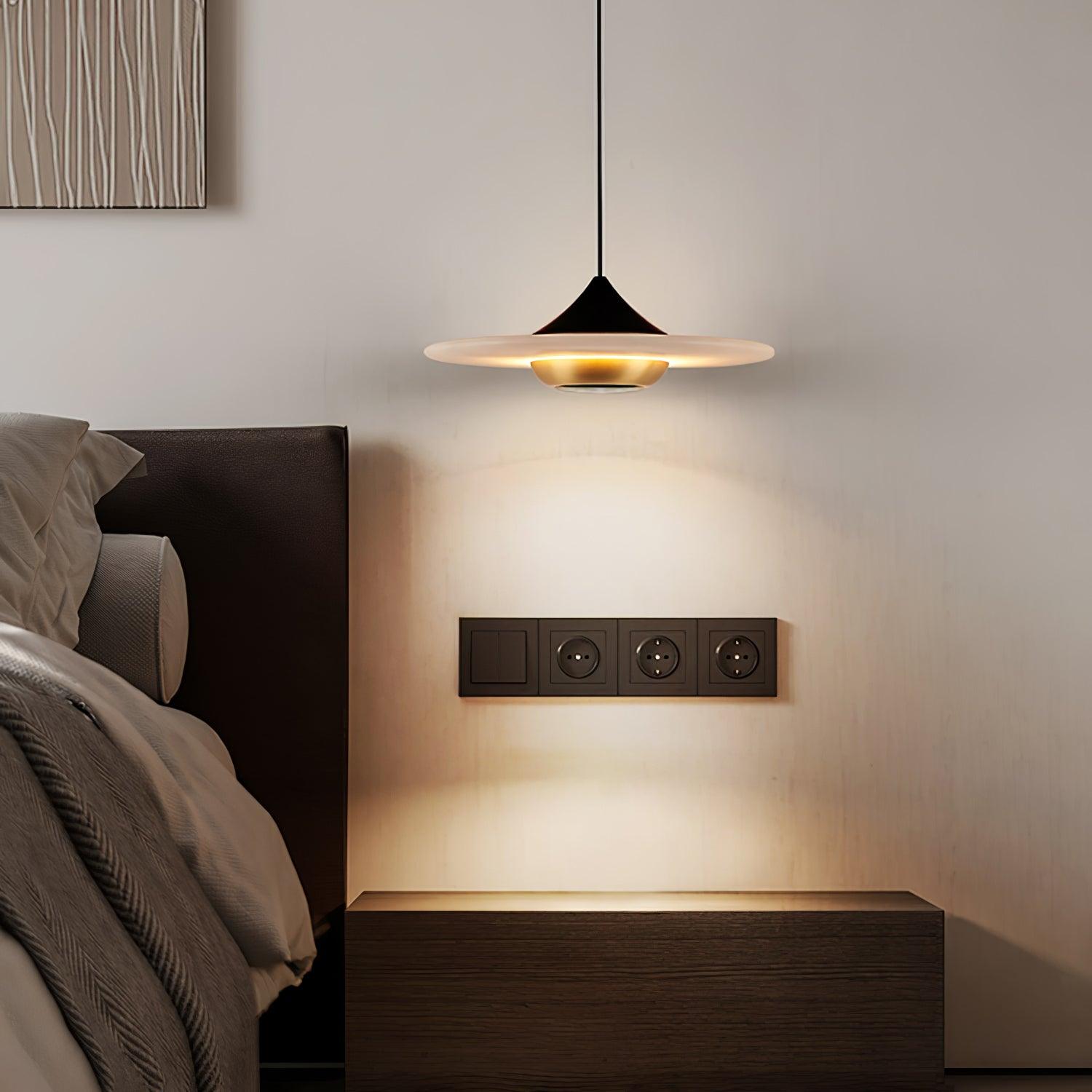Flying Saucer Marble Pendant Lamp - Blowlighting