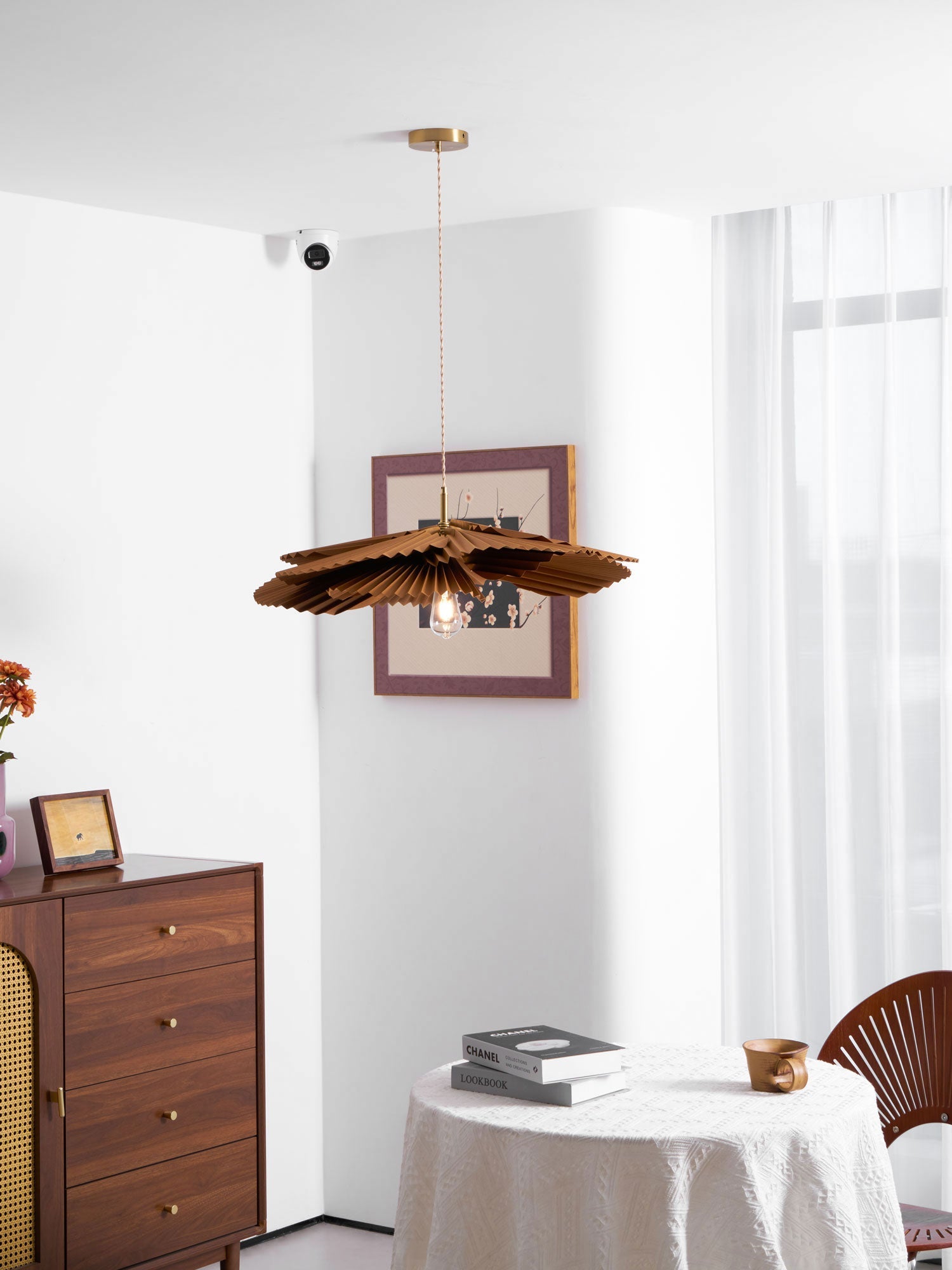 Folded Leaf Lotus Pendant Lamp - Blowlighting