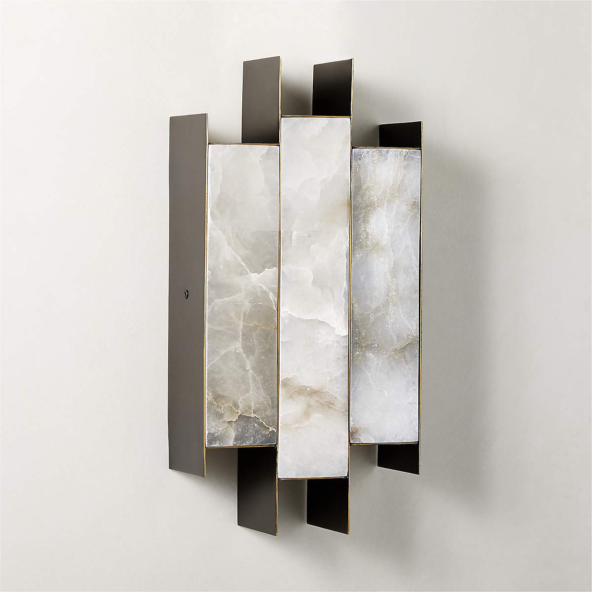 Folded Alabaster Panel Sconce - Vakkerlight