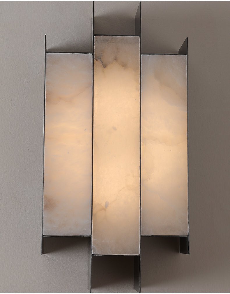 Folded Alabaster Panel Sconce - Vakkerlight
