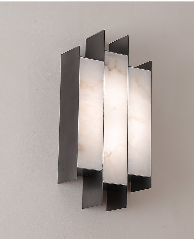 Folded Alabaster Panel Sconce - Vakkerlight