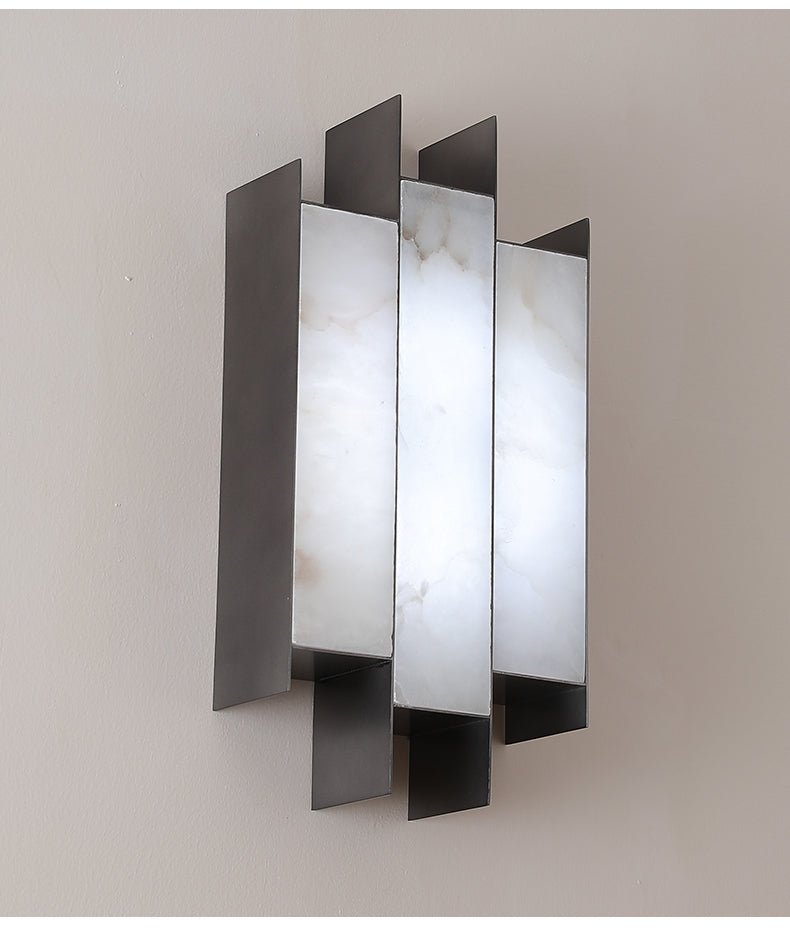 Folded Alabaster Panel Sconce - Vakkerlight