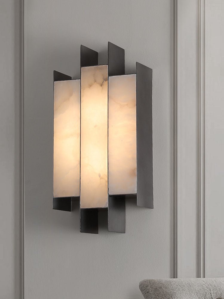 Folded Alabaster Panel Sconce - Vakkerlight