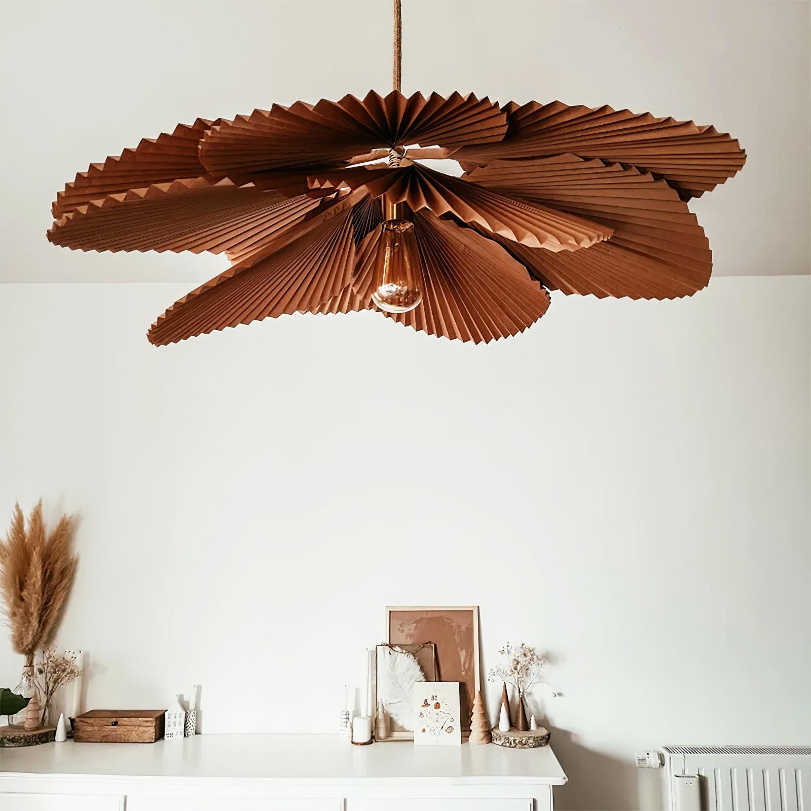 Folded Leaf Lotus Pendant Lamp - Blowlighting