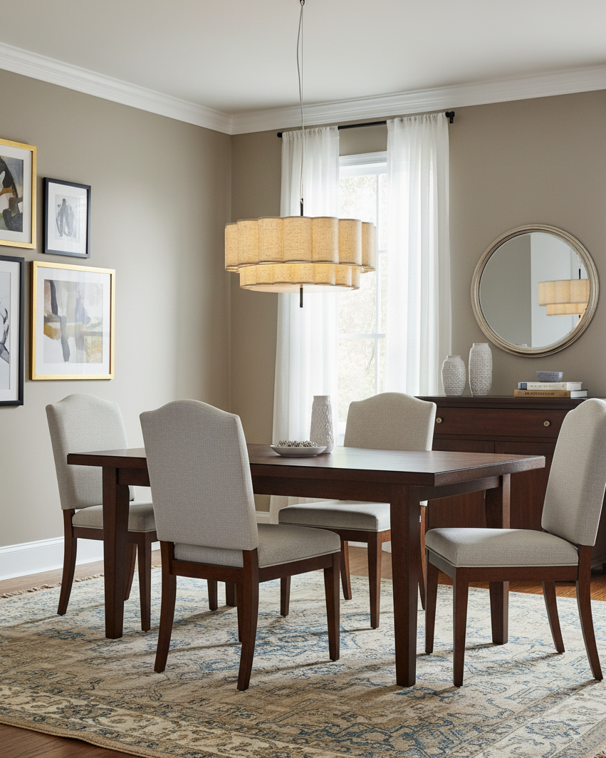 Folden Minimalist Fabric Pendant Light