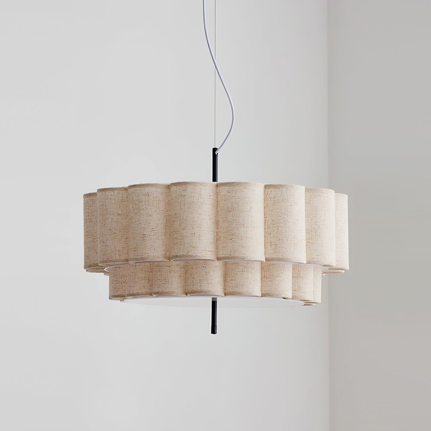 Folden Minimalist Fabric Pendant Light