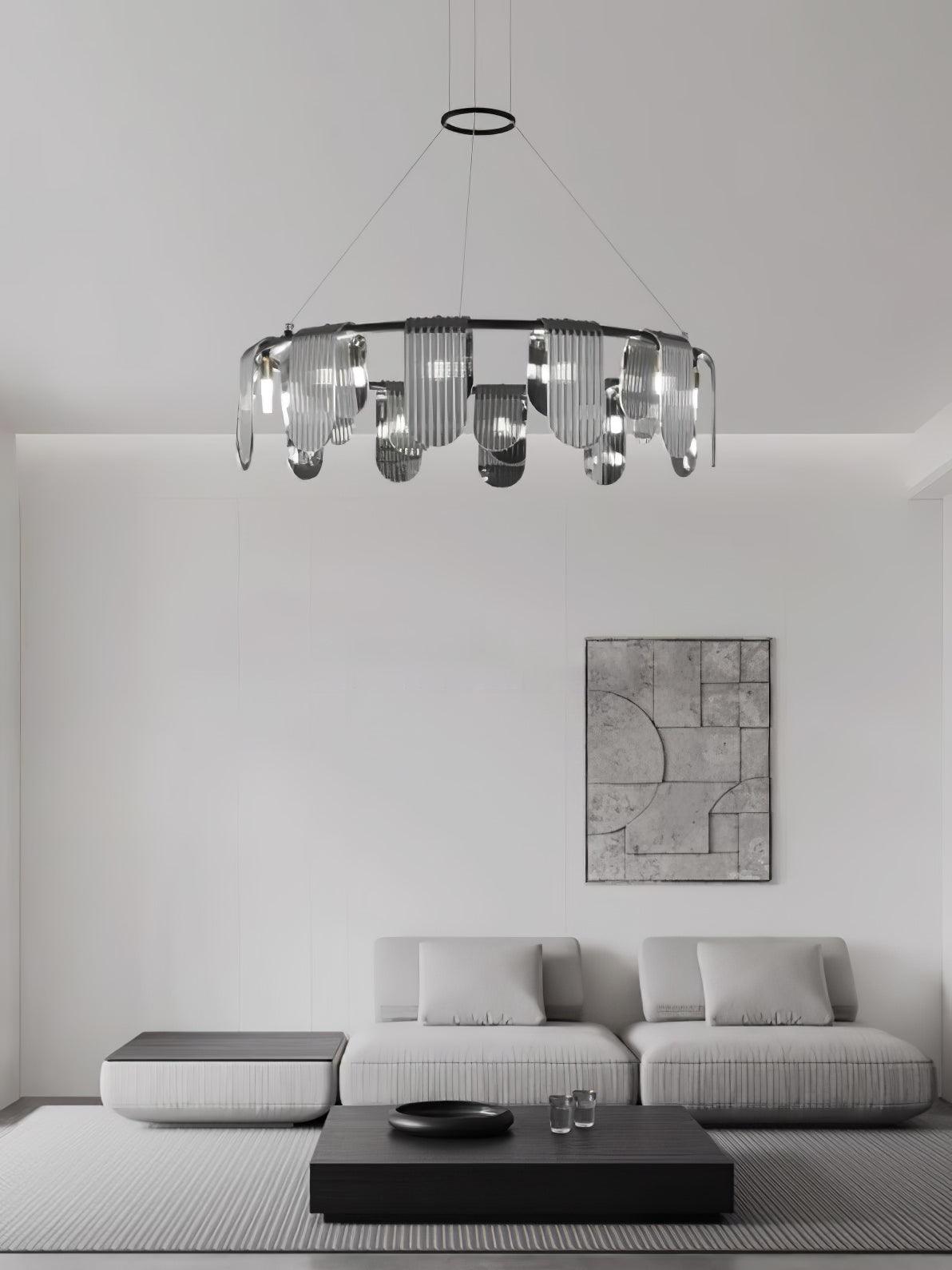Leo Modern Glass Chandelier - Blowlighting