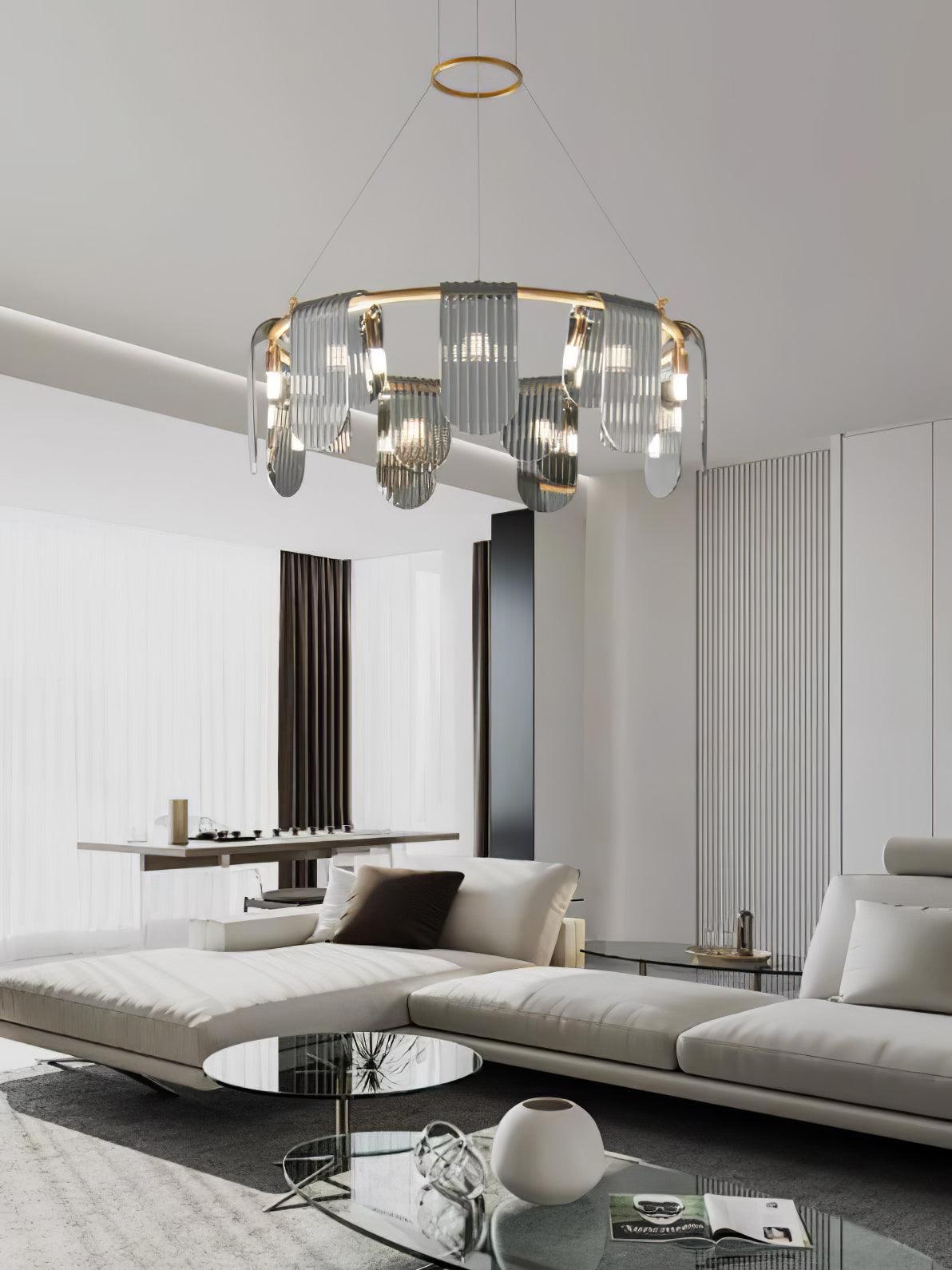 Leo Modern Glass Chandelier - Blowlighting