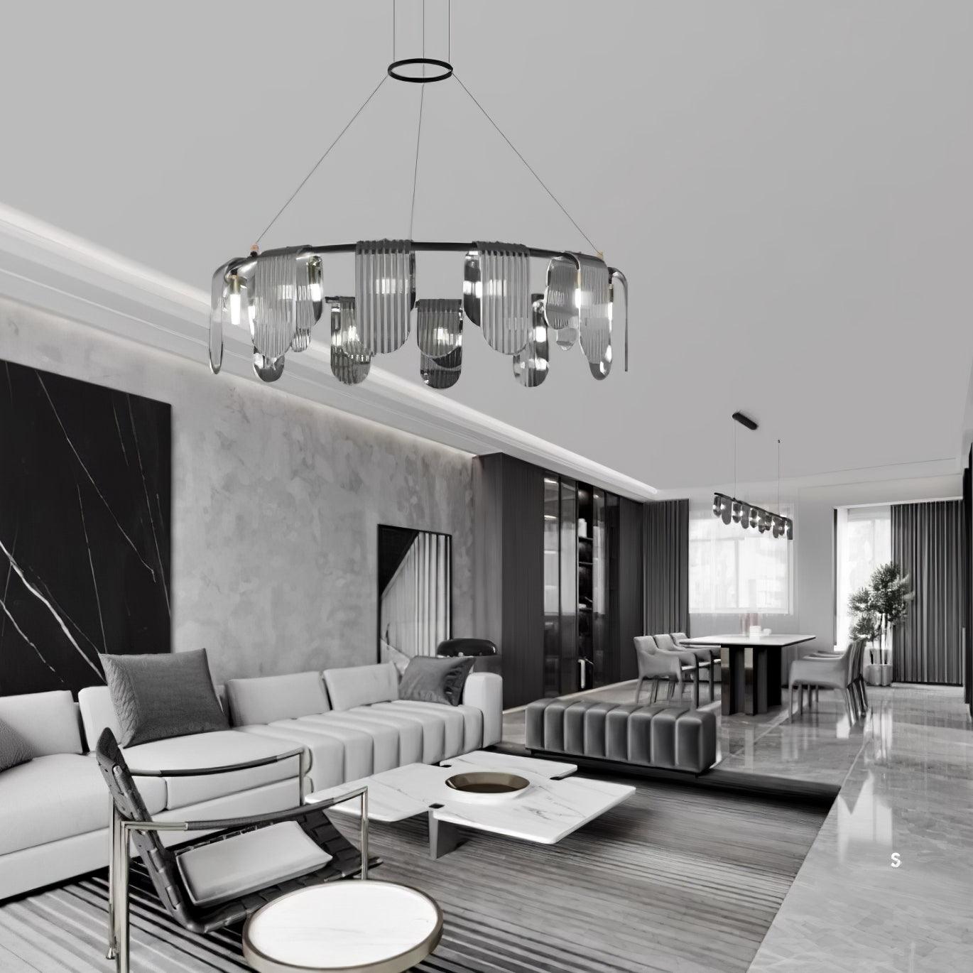 Leo Modern Glass Chandelier - Blowlighting