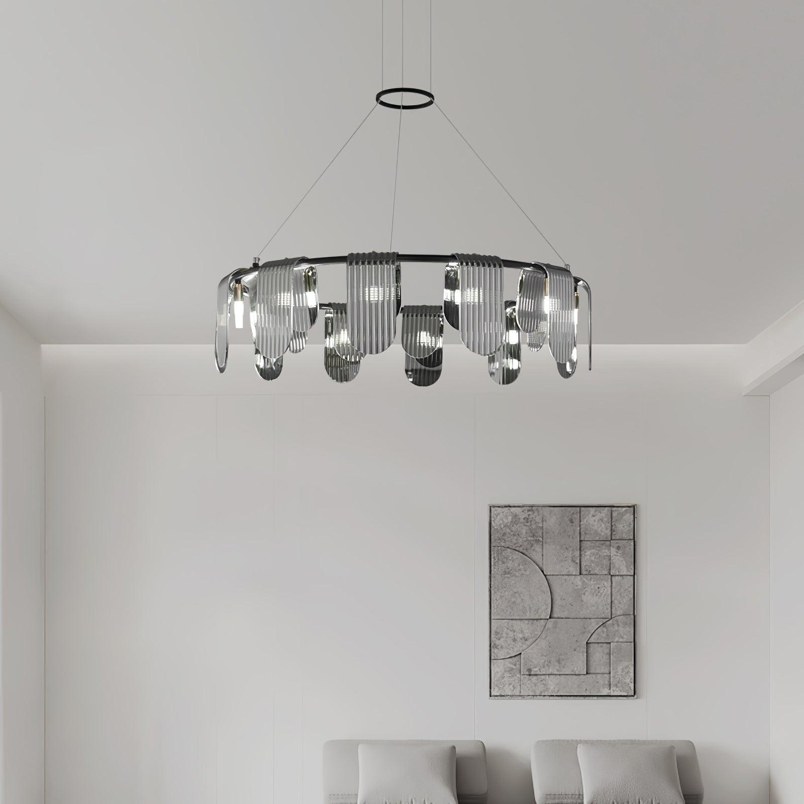 Leo Modern Glass Chandelier - Blowlighting