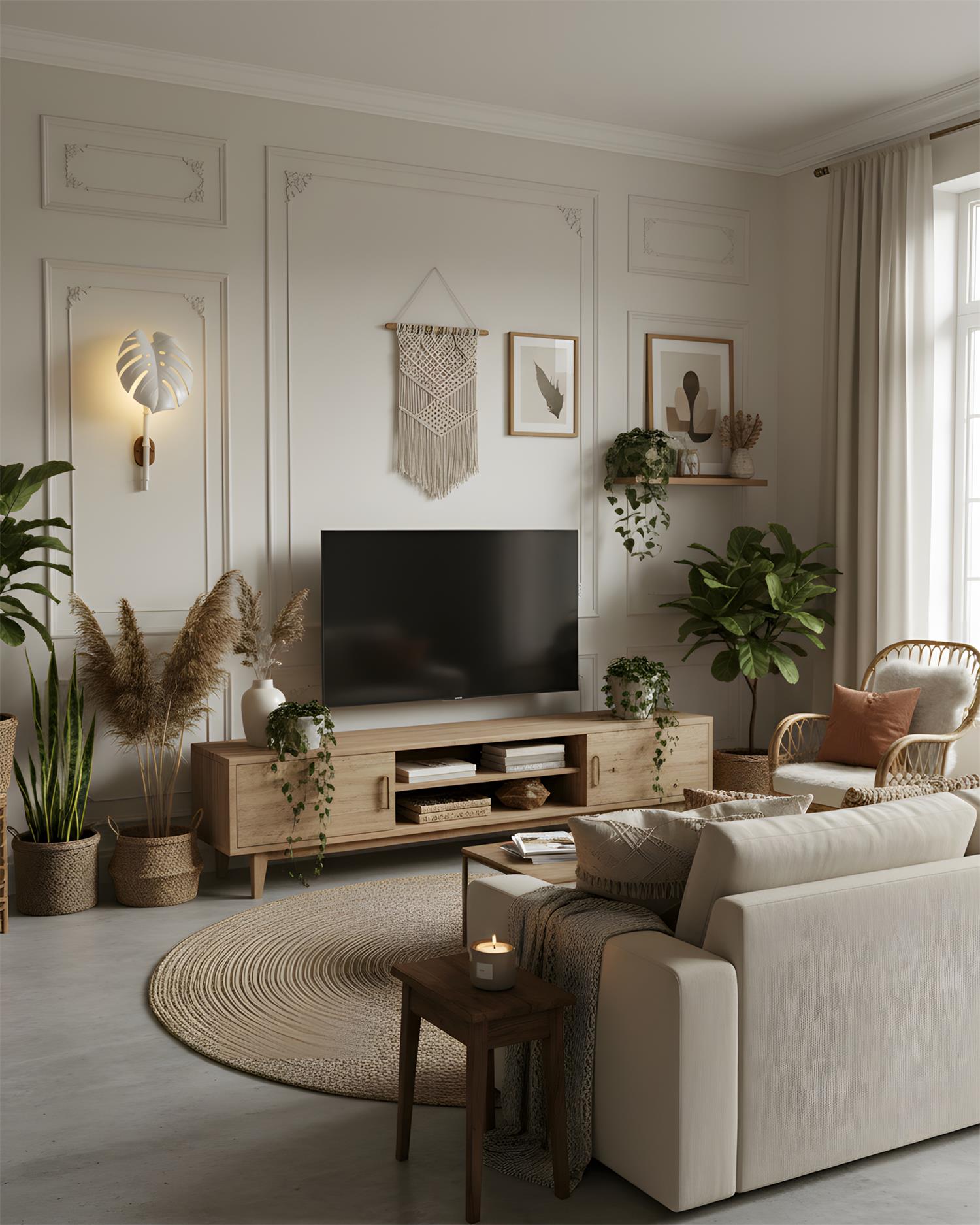 Folium Natural Resin Wall Light