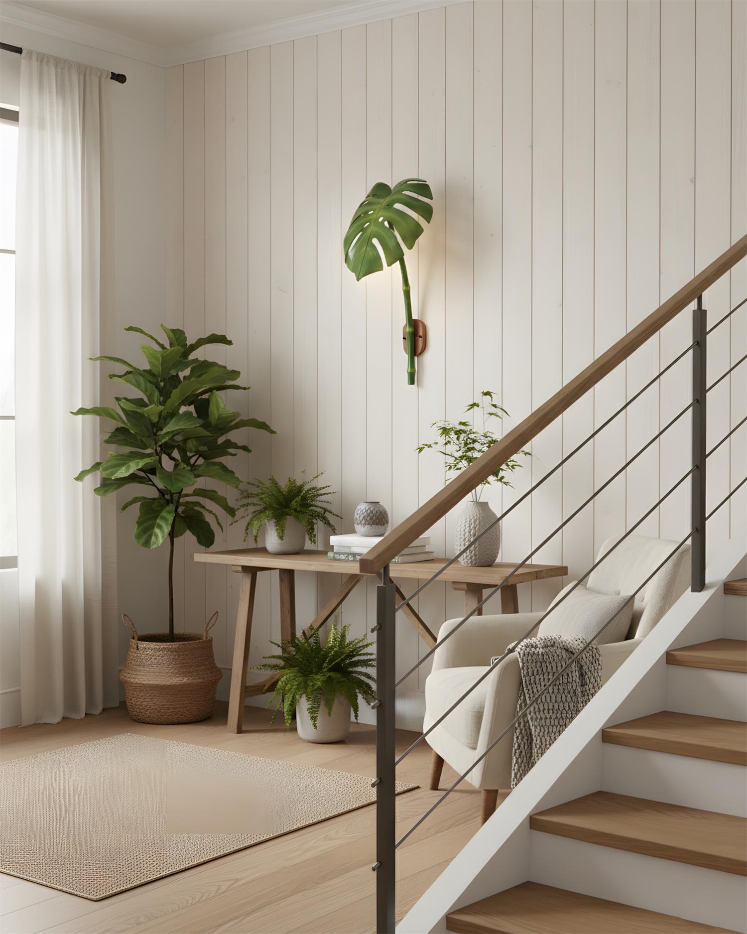 Folium Natural Resin Wall Light