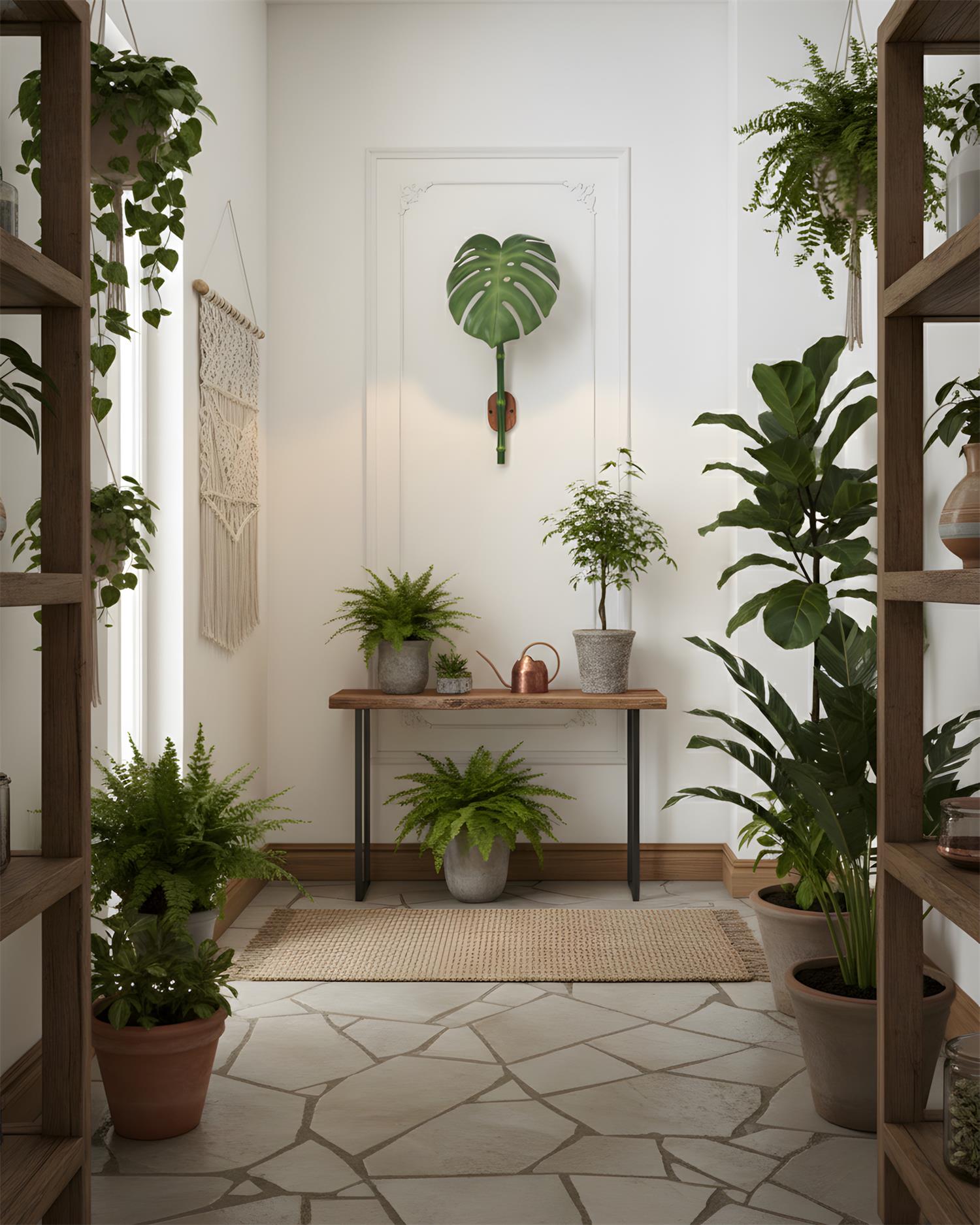 Folium Natural Resin Wall Light